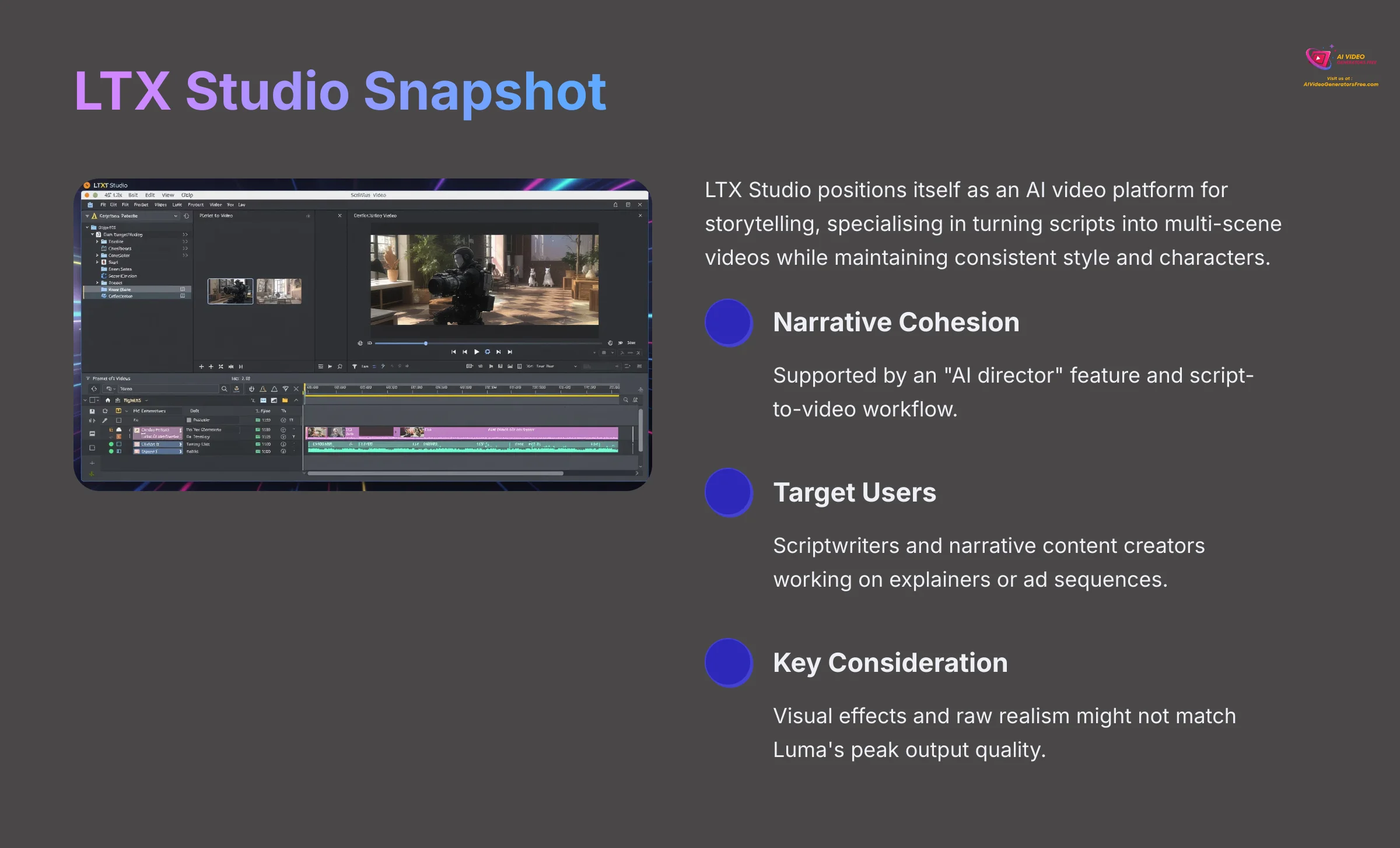 LTX Studio Snapshot
