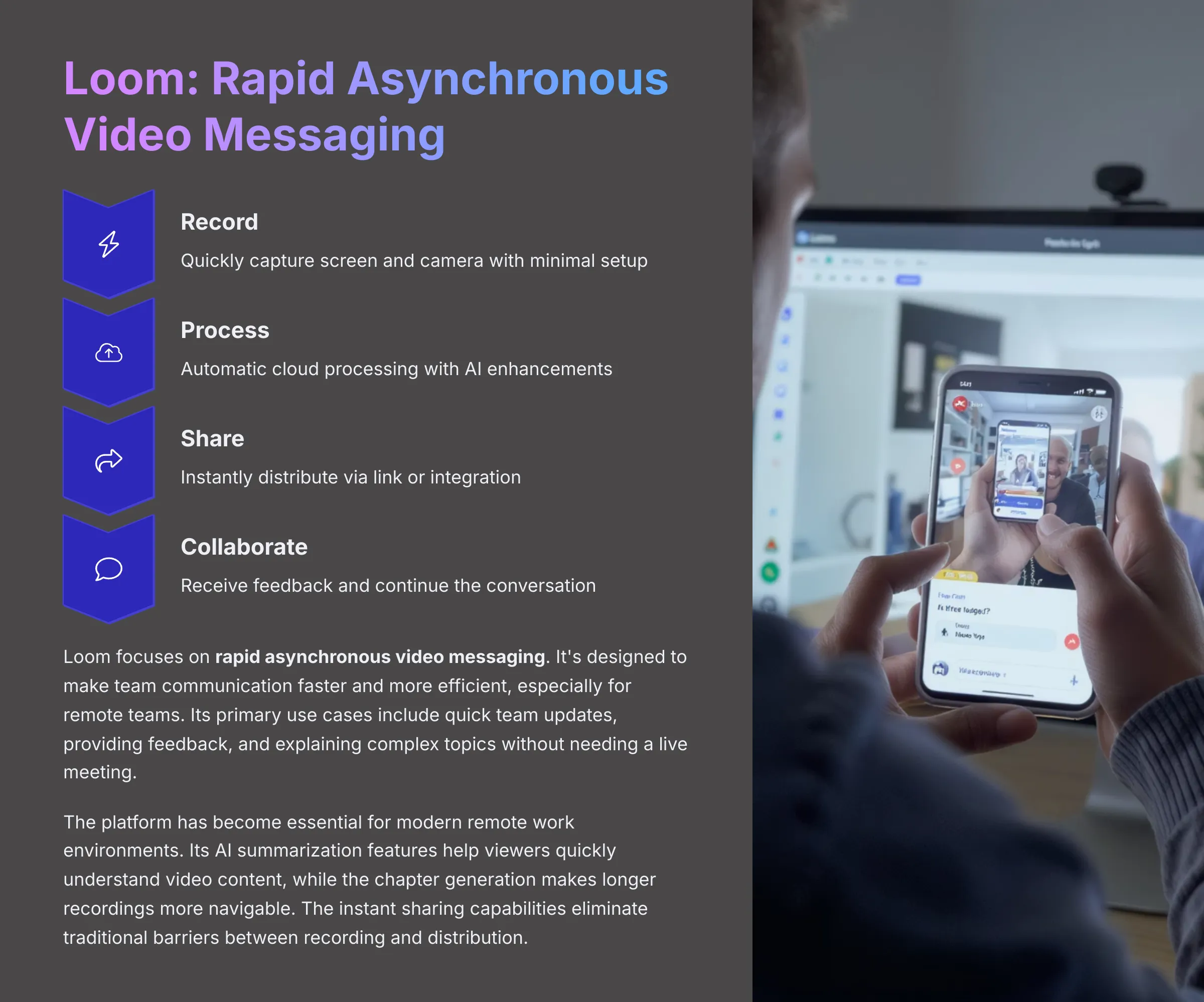 Loom Rapid Asynchronous Video Messaging