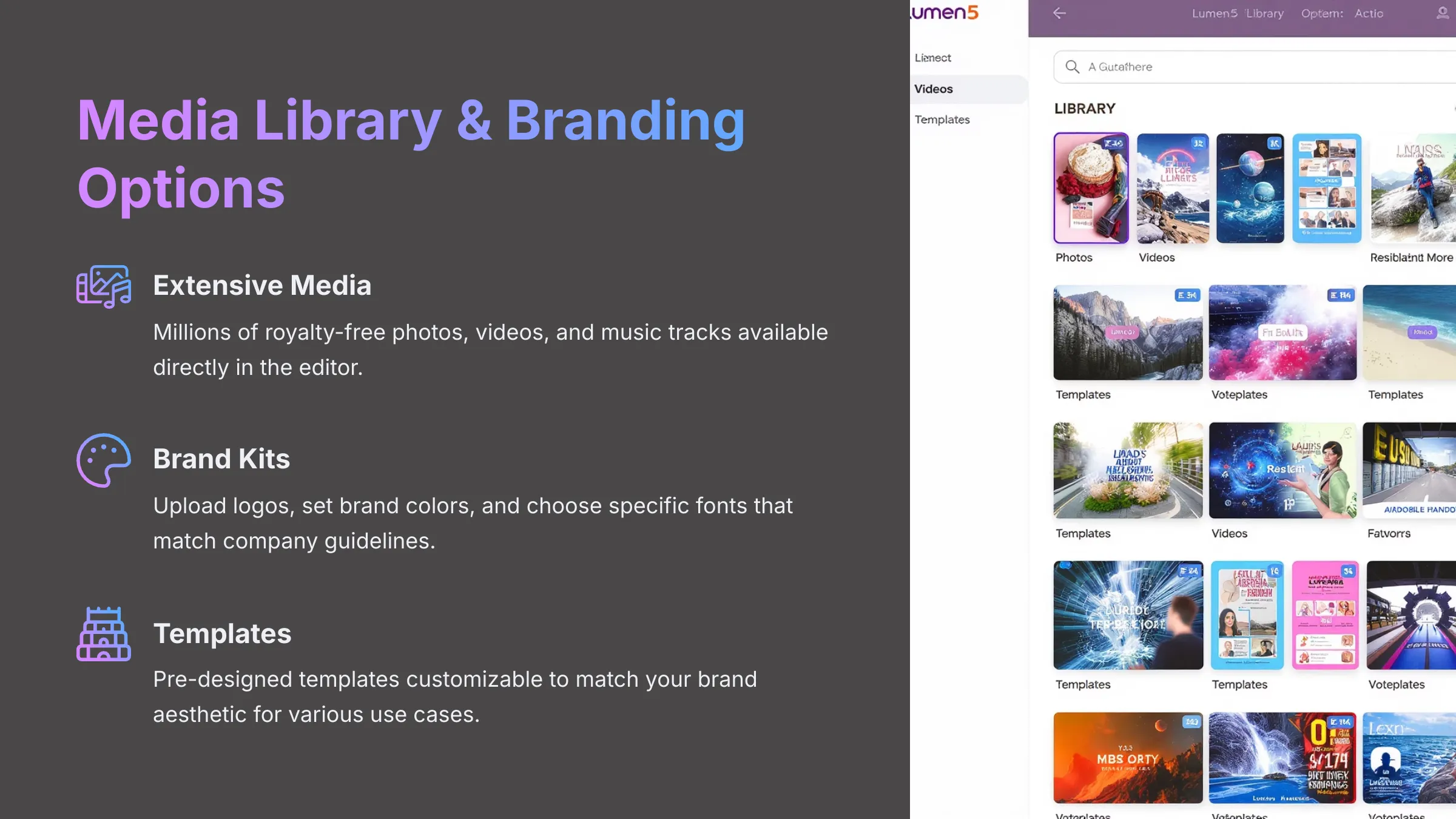 Media Library and Branding Options