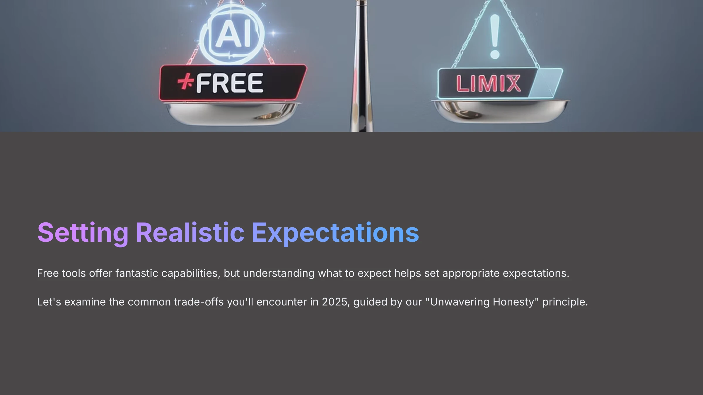 Setting Realistic Expectations