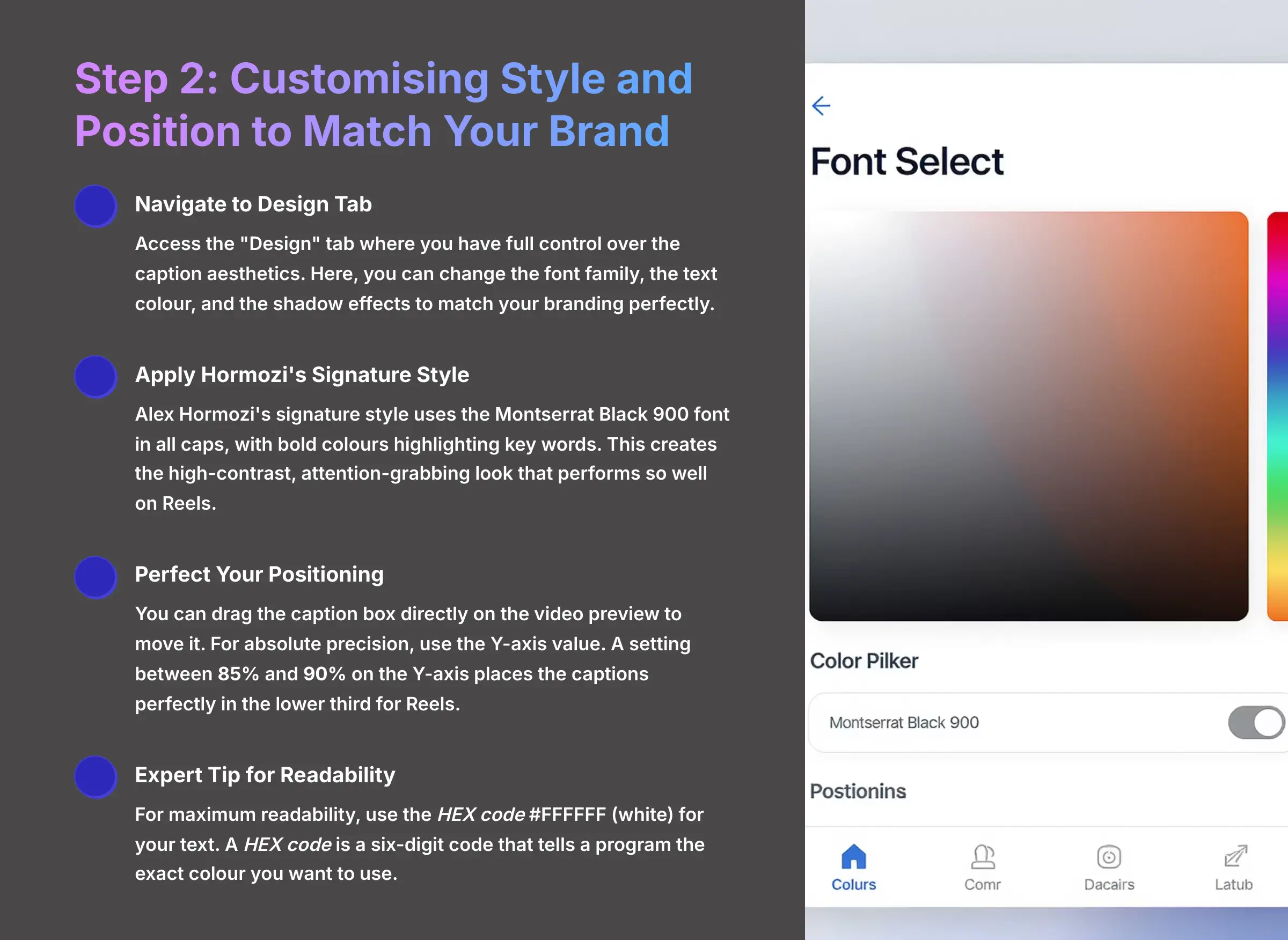 7_Step-2-Customising-Style-and-Position-to-Match-Your-Brand_AI-video-generators-free_aivideogeneratorsfree.com_
