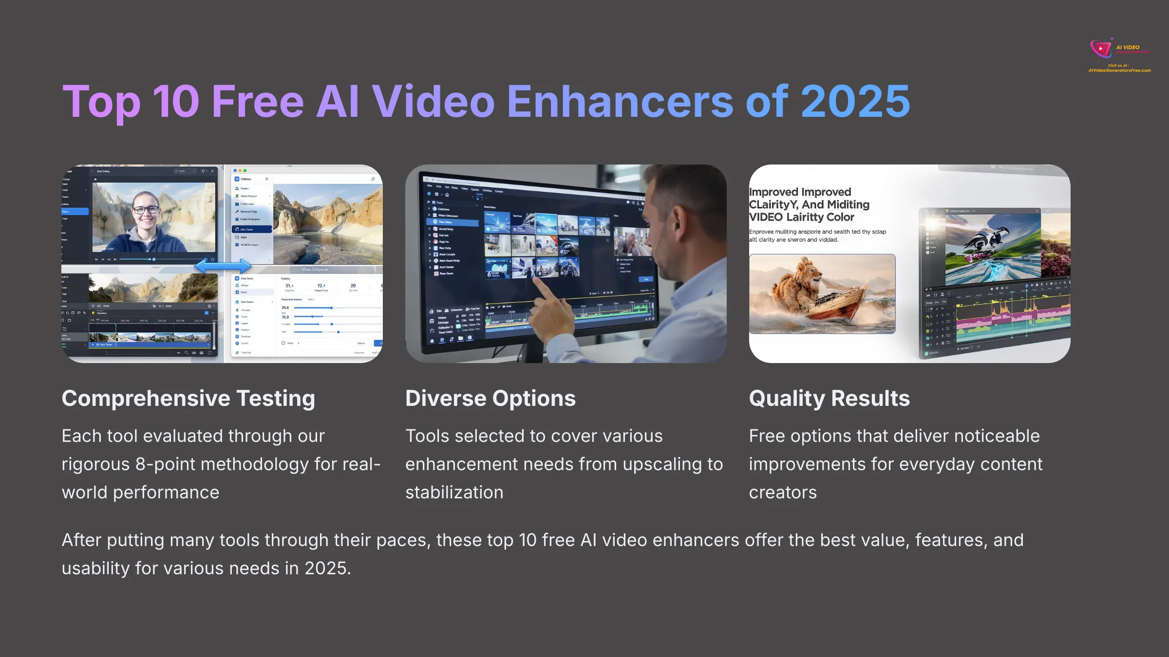Top 10 Free AI Video Enhancers of 2025