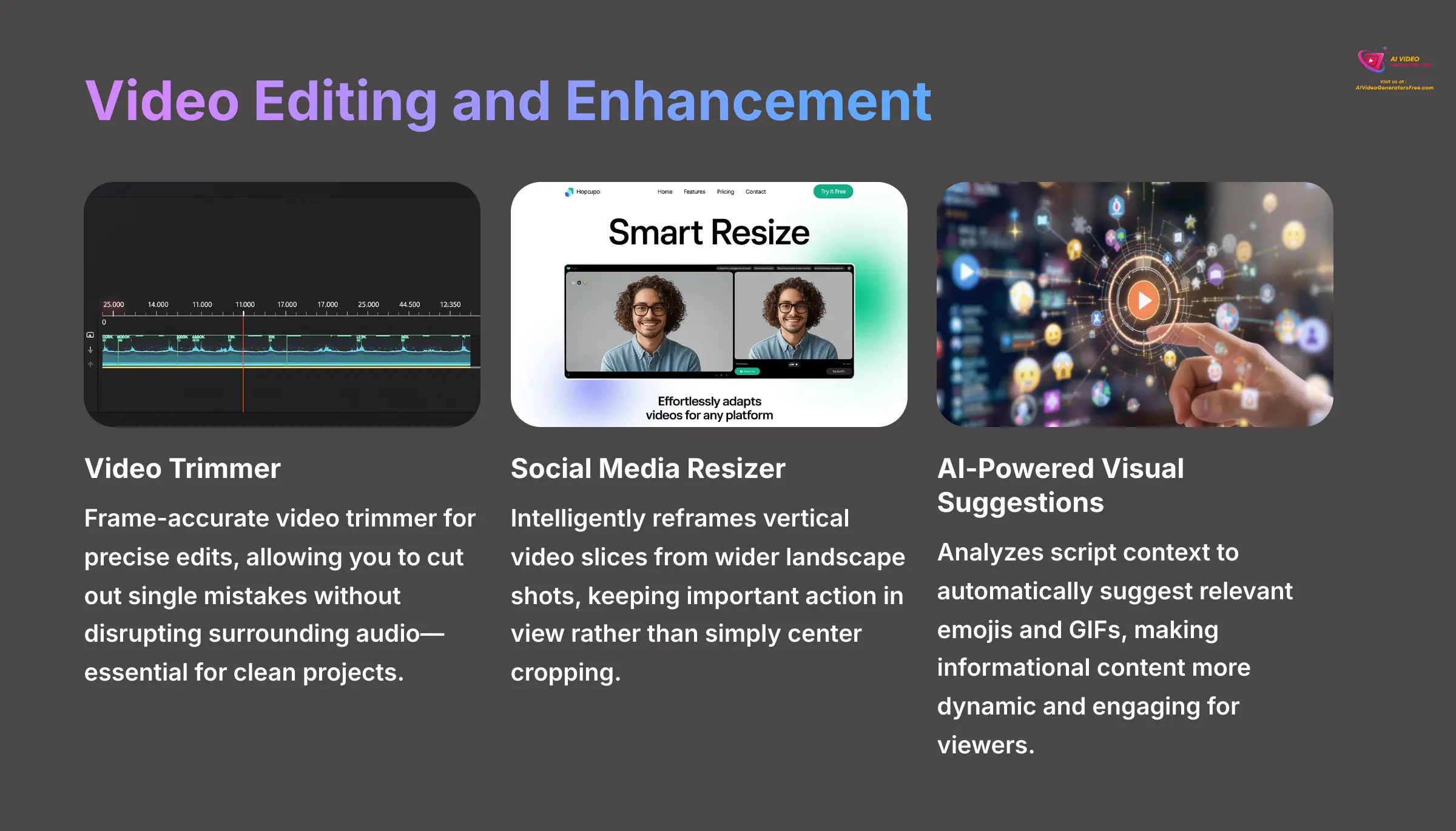 Video Editing and Enhancement Features