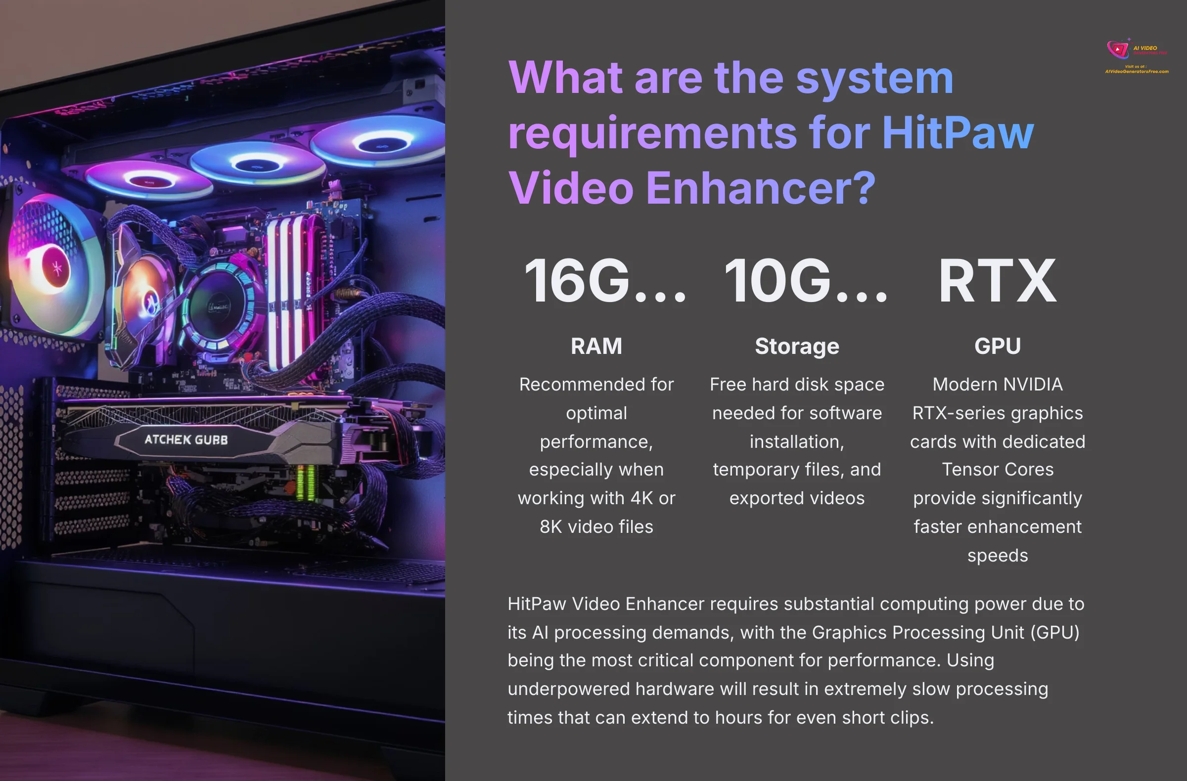 What are the system requirements for HitPaw Video Enhancer