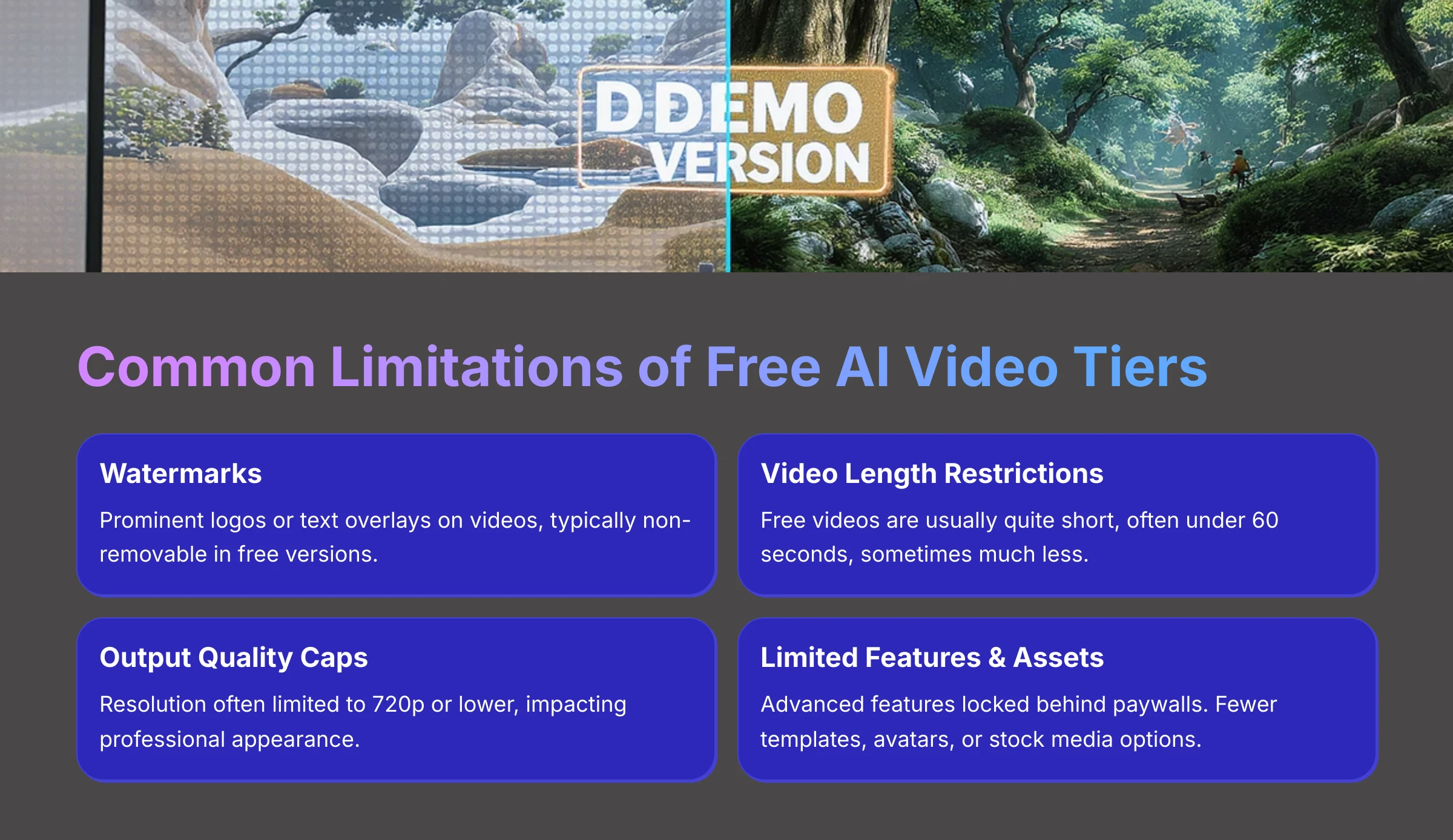 Common Limitations of Free AI Video Tiers