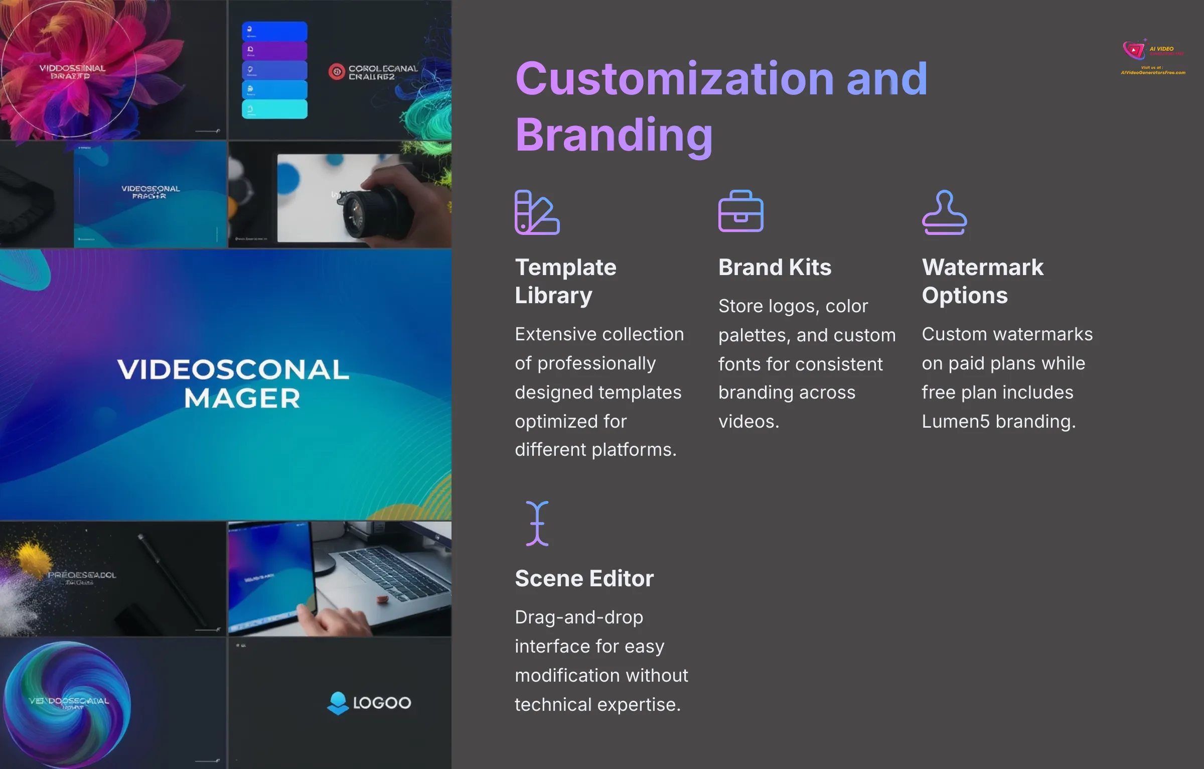 Branding and customization options in Lumen5