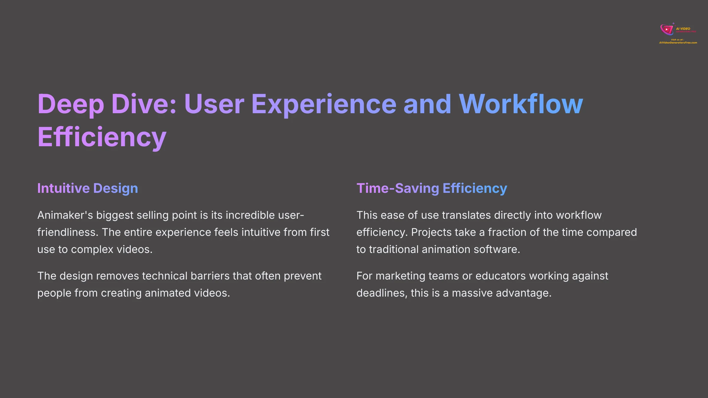 Deep Dive - User Experience and Workflow Efficiency
