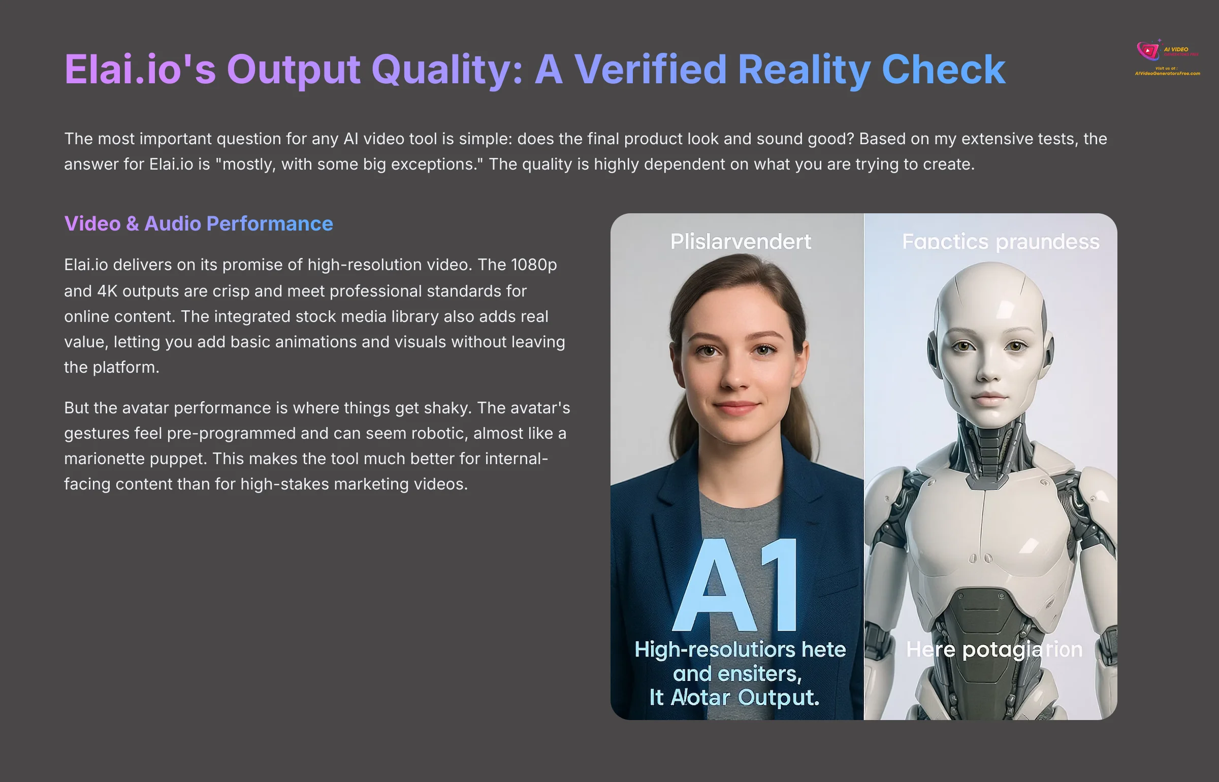Elai.io's Output Quality - A Verified Reality Check