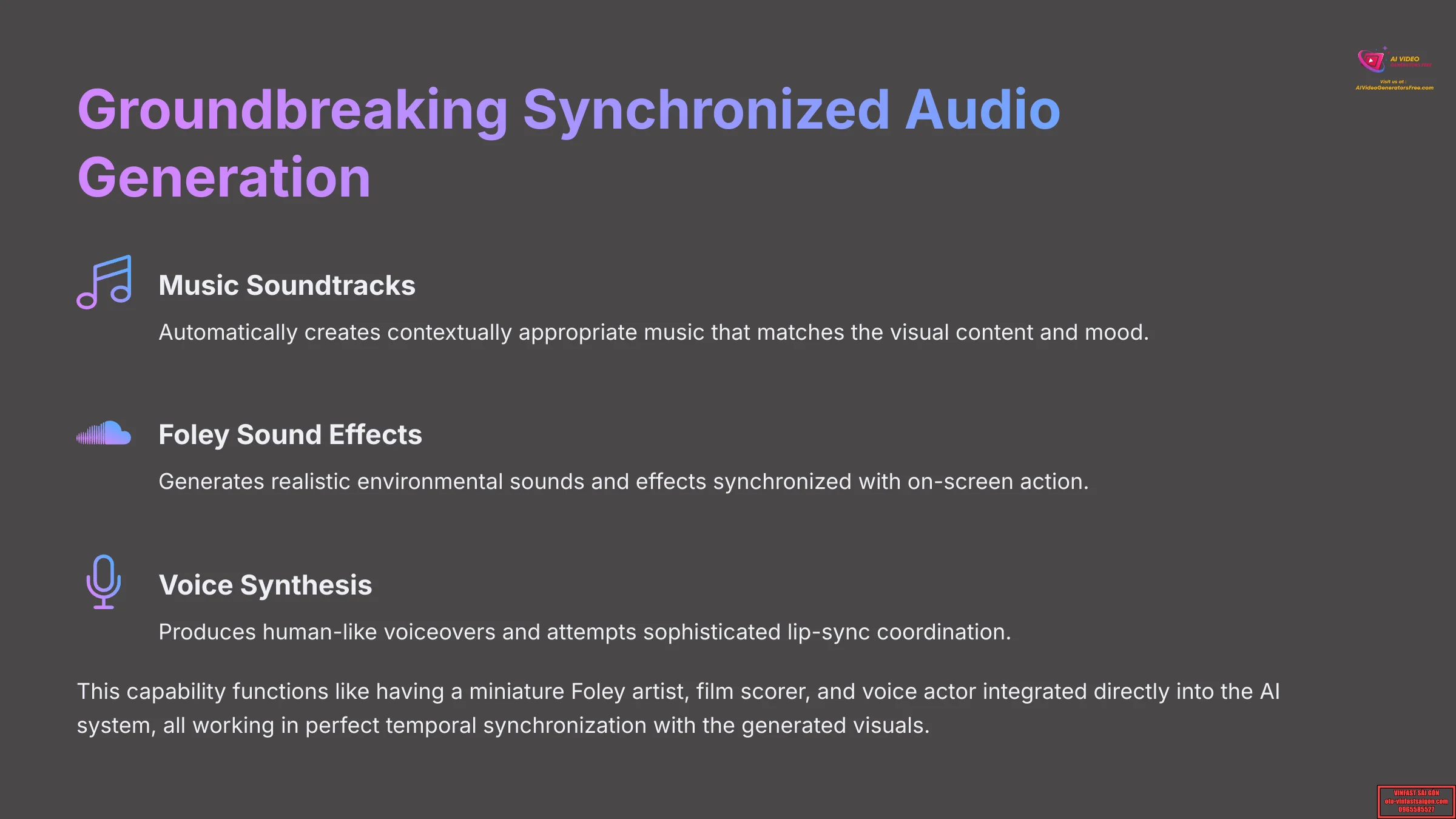 Groundbreaking Synchronized Audio Generation