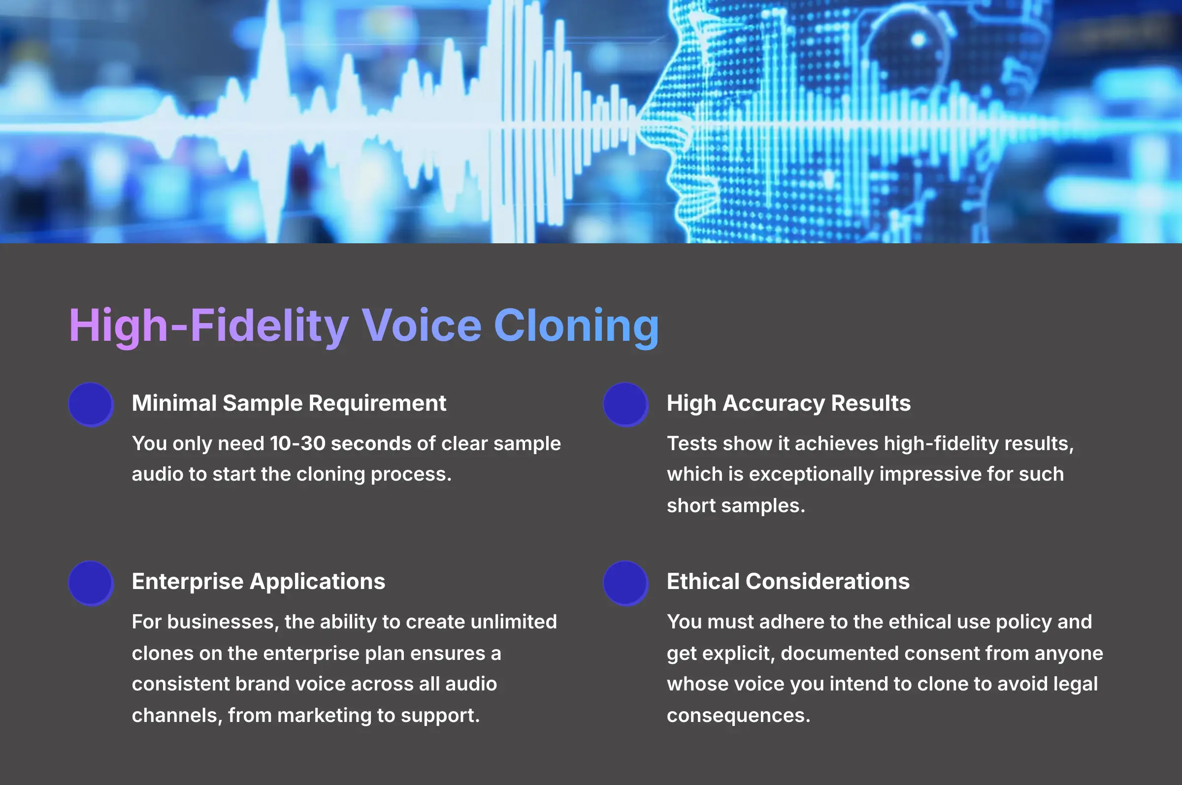 High-Fidelity Voice Cloning