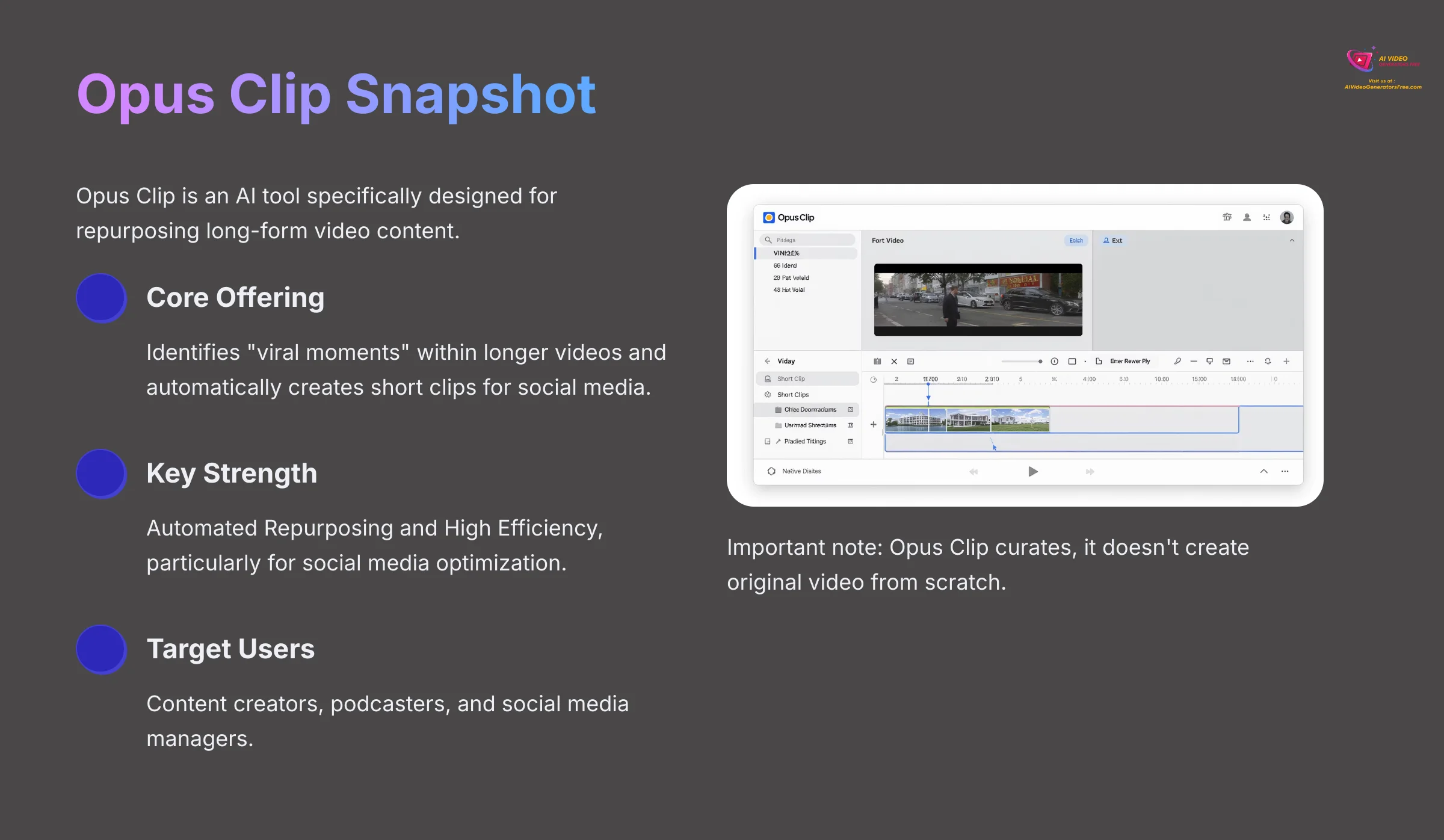 Opus Clip Snapshot