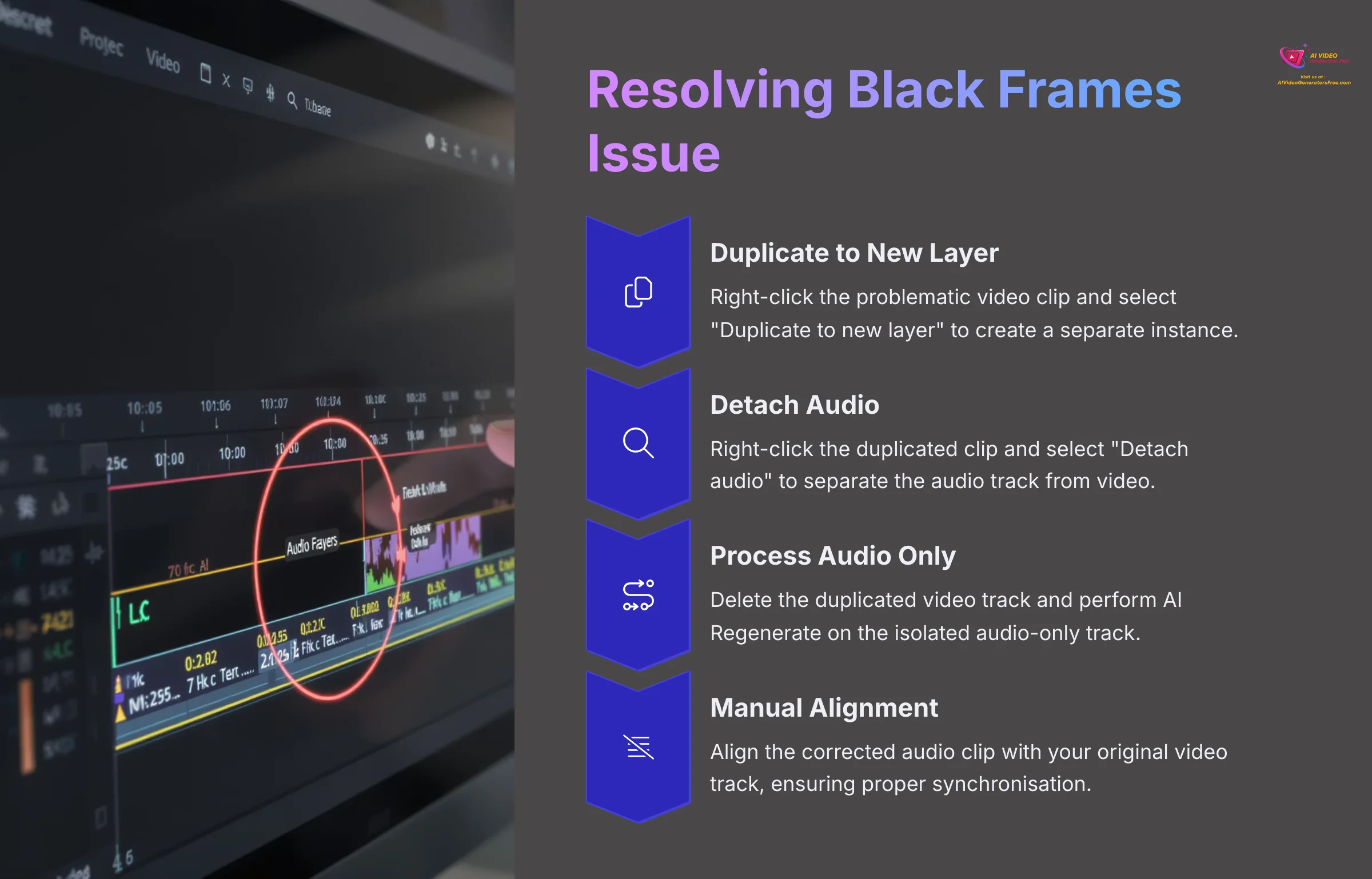 Resolving Black Frames Issue in Descript