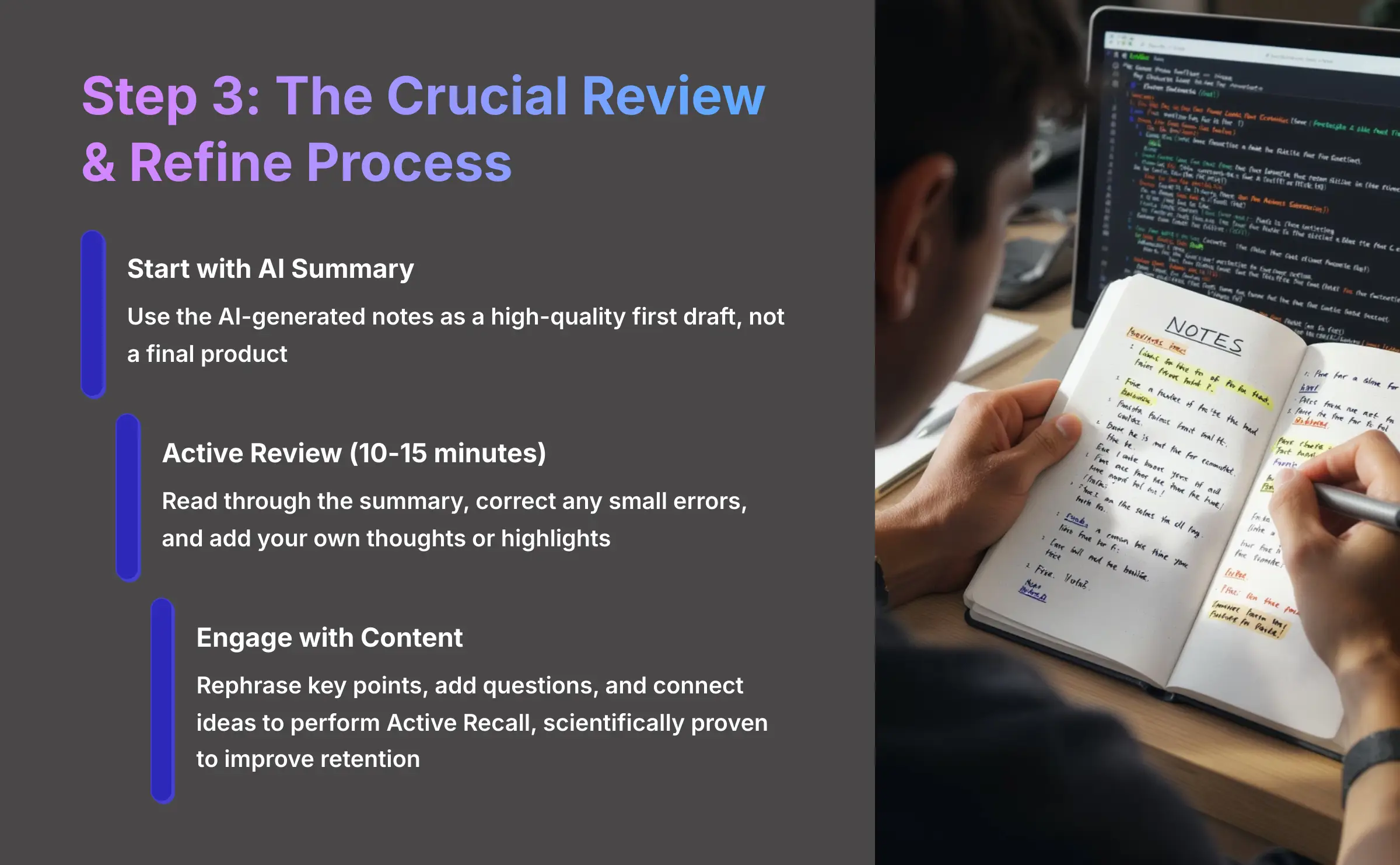 8_Step-3-The-Crucial-Review-and-Refine-Process_AI-video-generators-free_aivideogeneratorsfree.com_