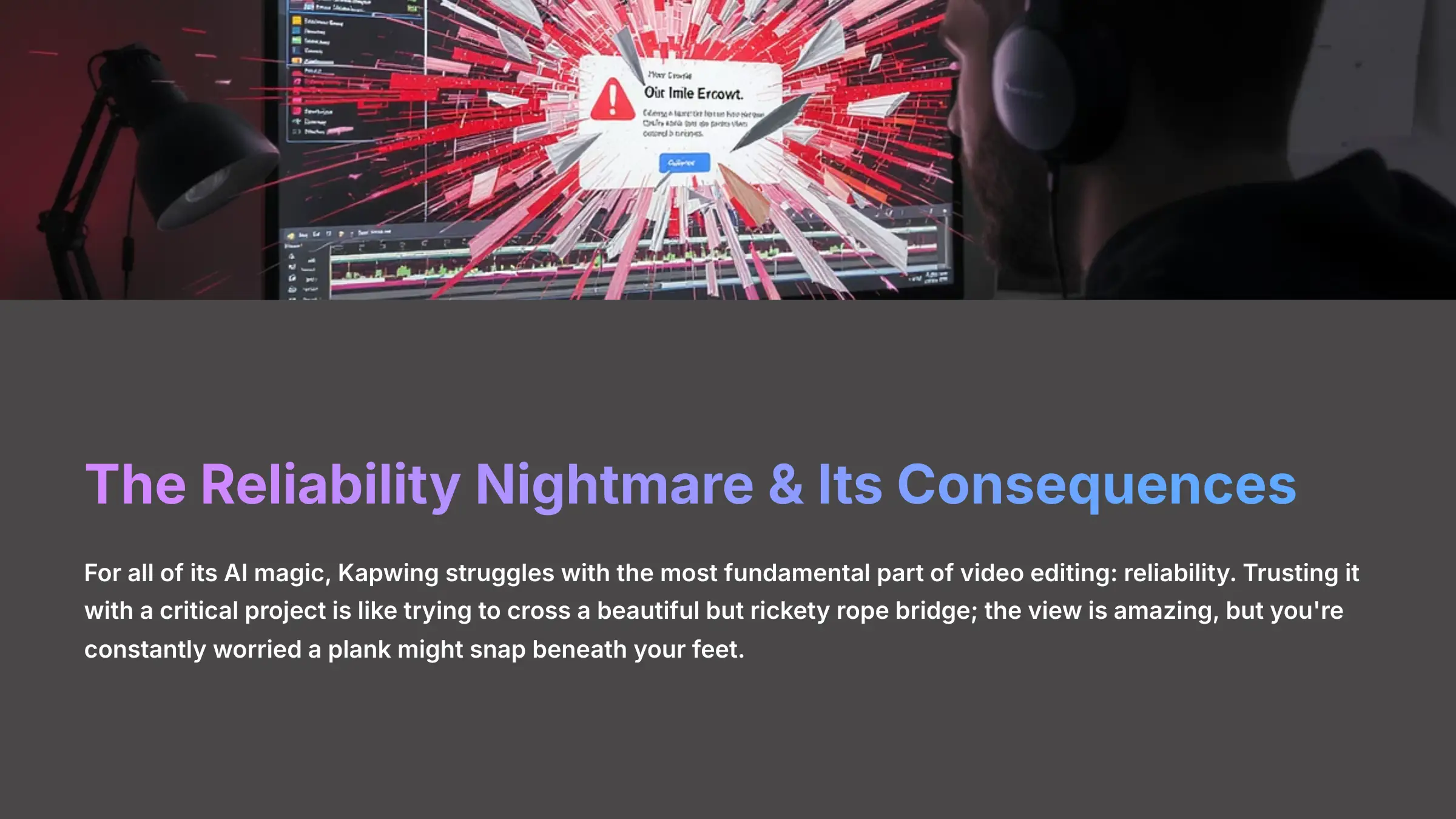 The Reliability Nightmare and Its Consequences