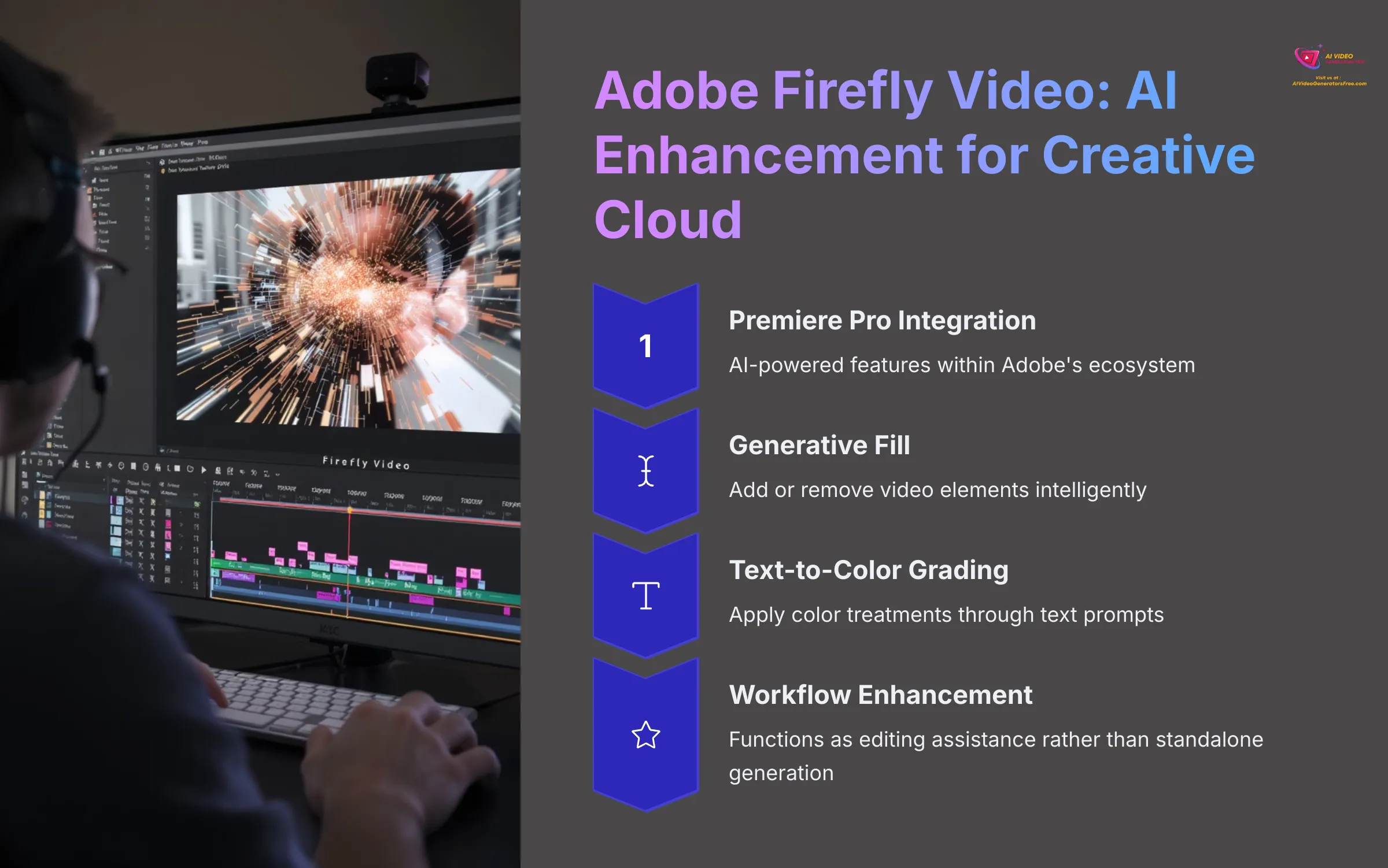 Adobe Firefly Video AI Enhancement Interface