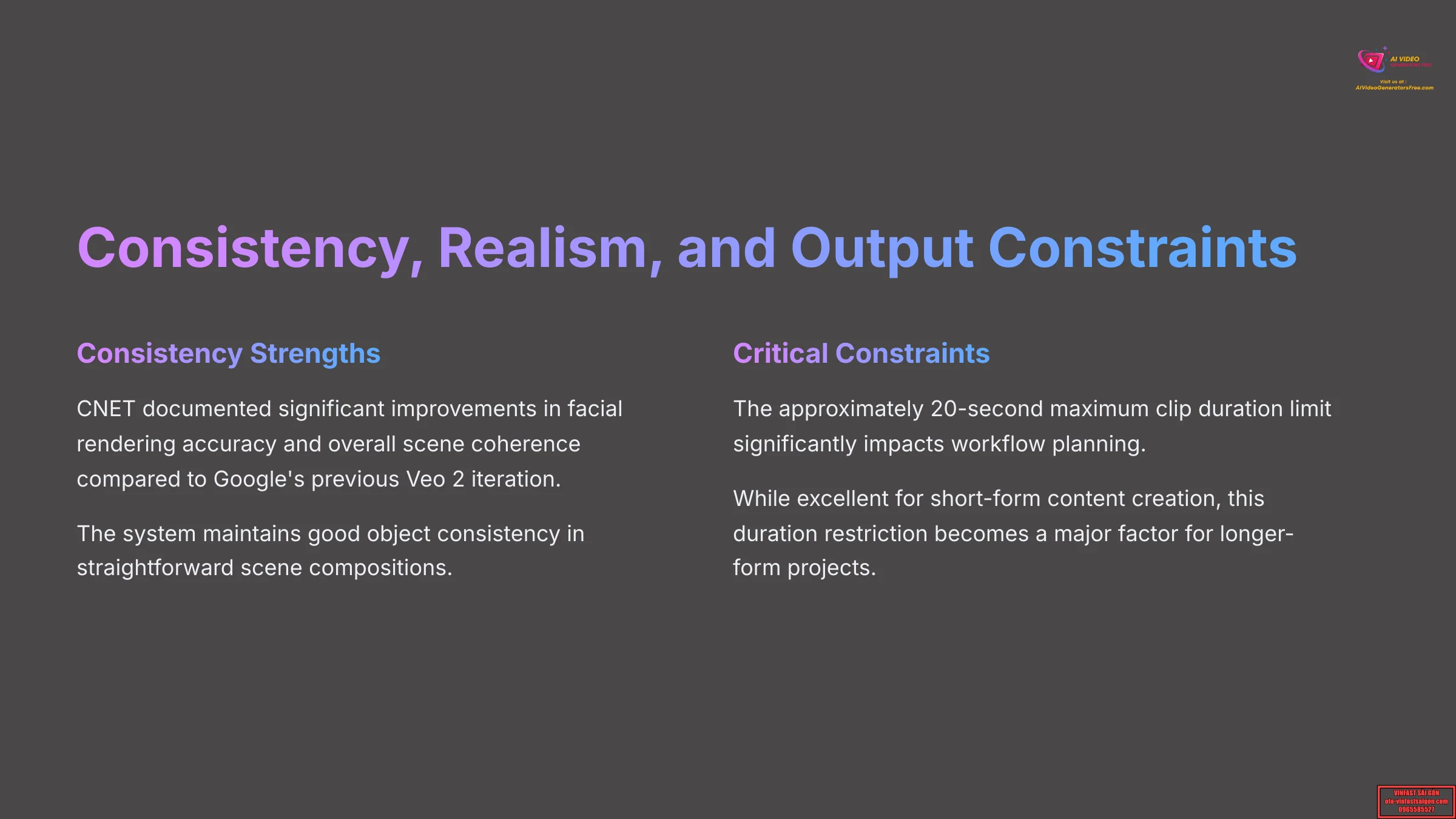 Consistency Realism and Output Constraints