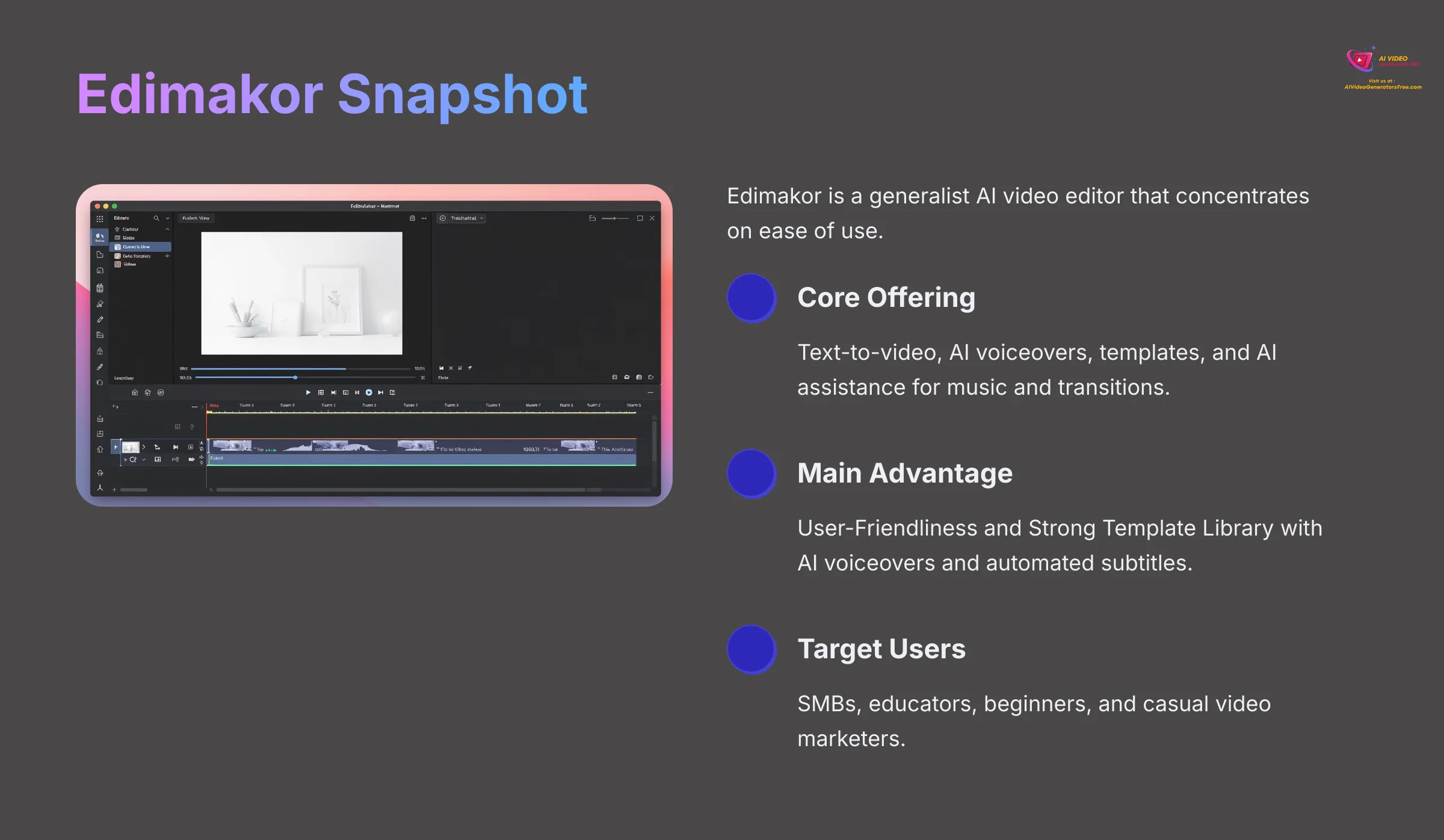 Edimakor Snapshot