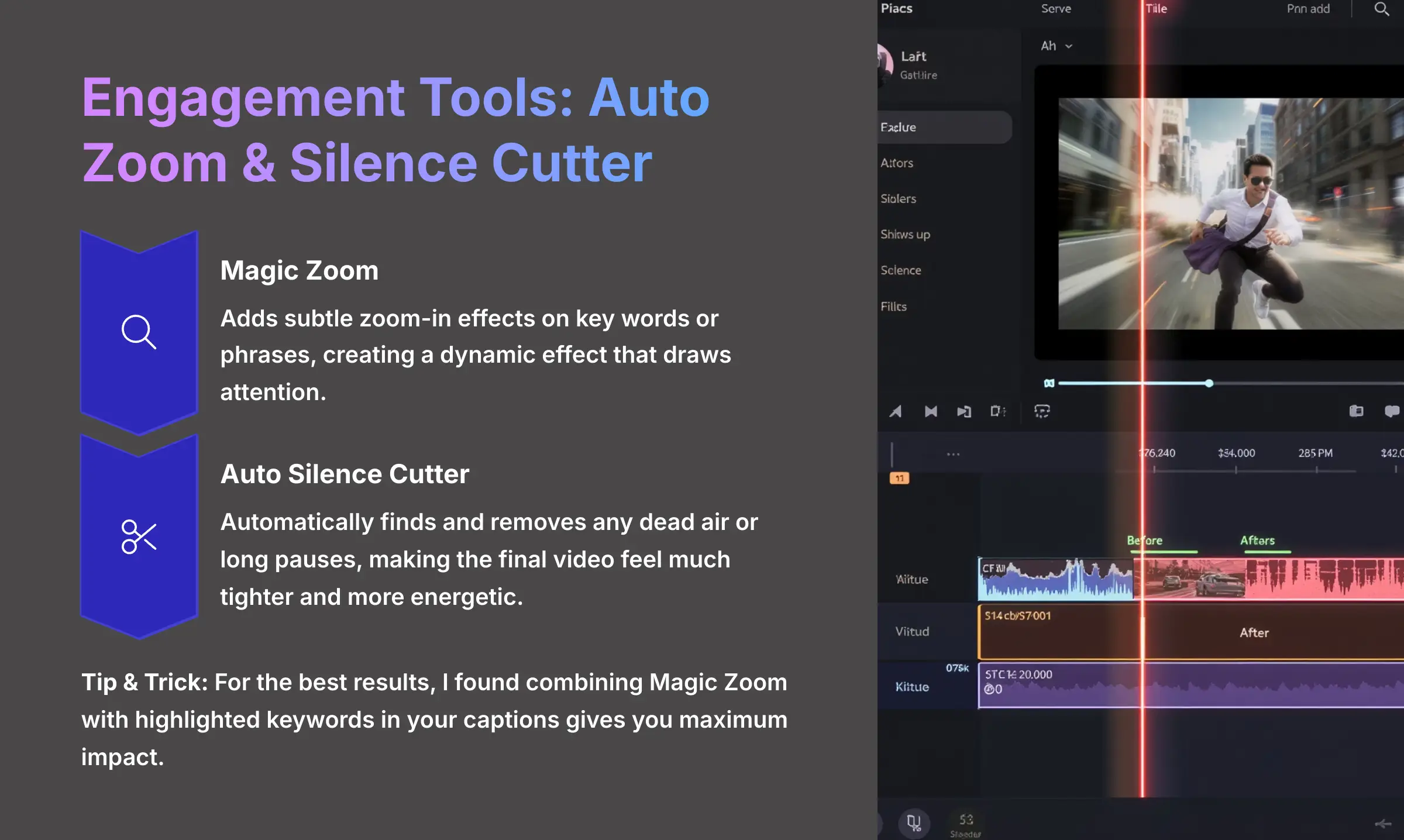 Engagement Tools Auto Zoom and Silence Cutter