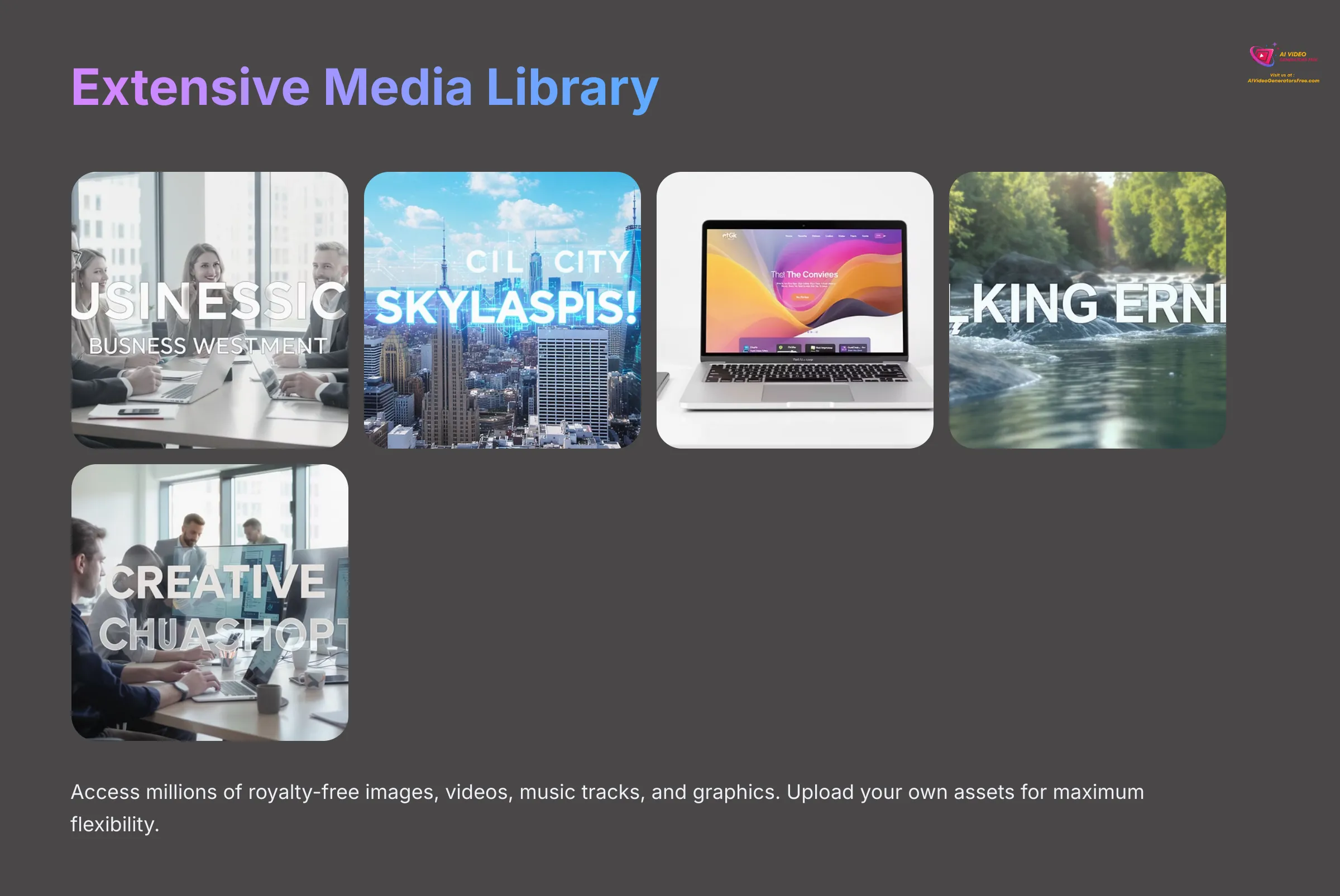 Lumen5's extensive media library of stock photos and videos