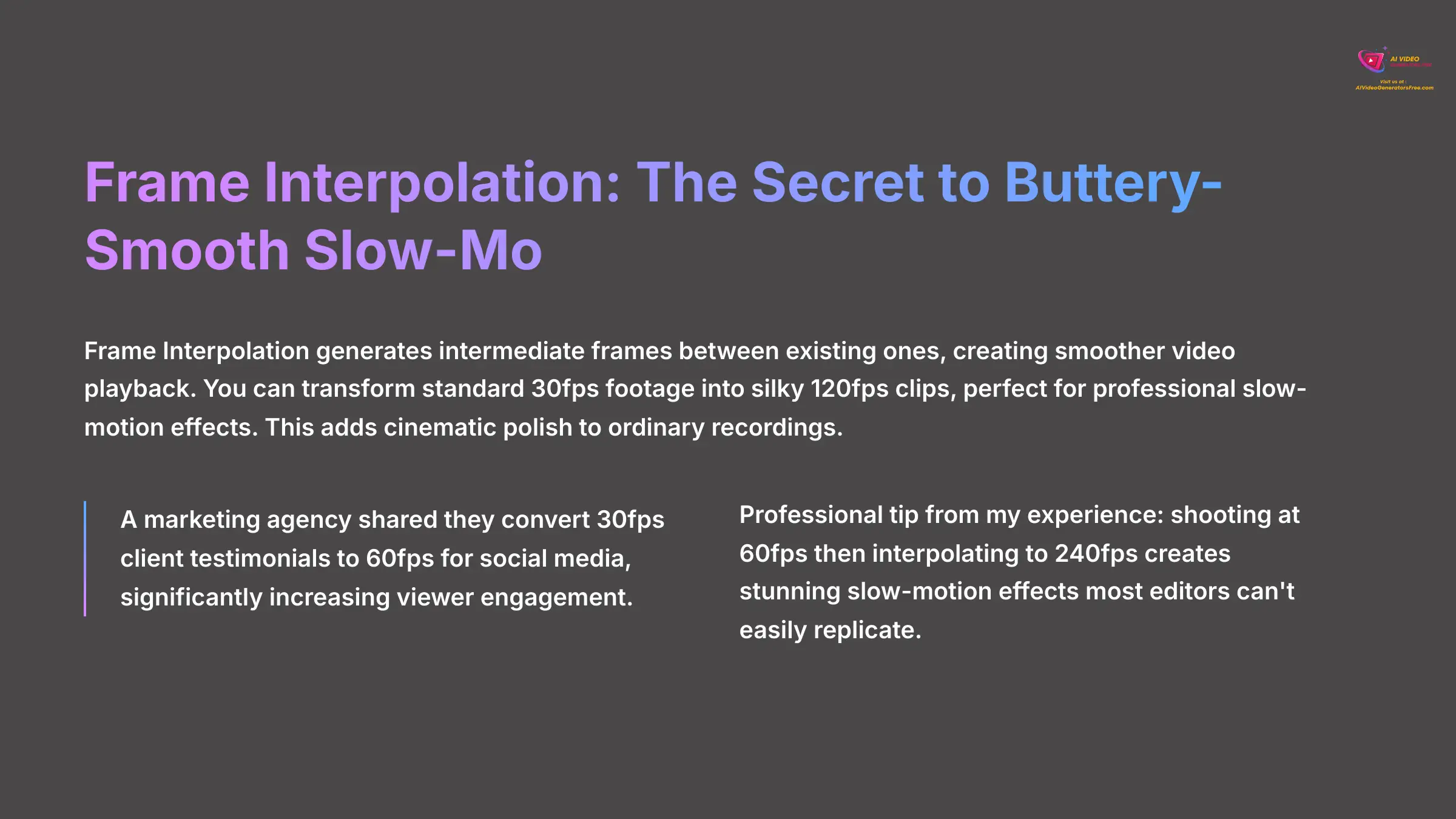 Frame Interpolation The Secret to Buttery Smooth Slow Mo