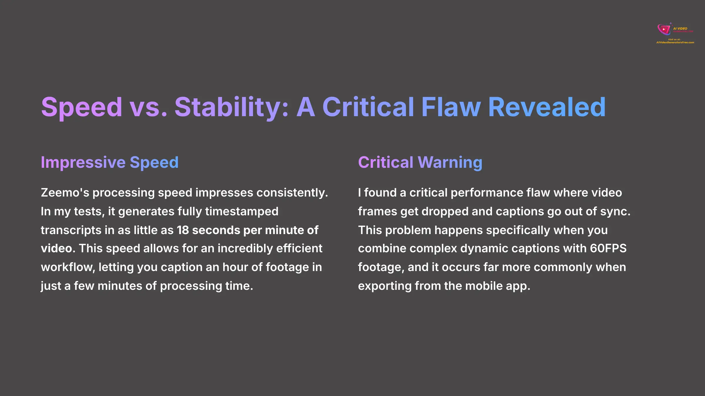 Speed vs Stability A Critical Flaw Revealed
