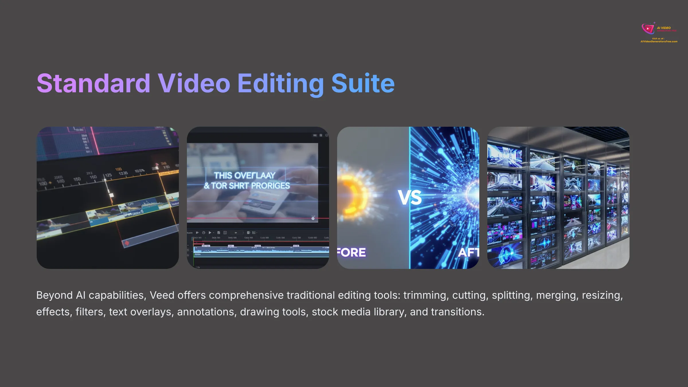 Standard Video Editing Suite Features