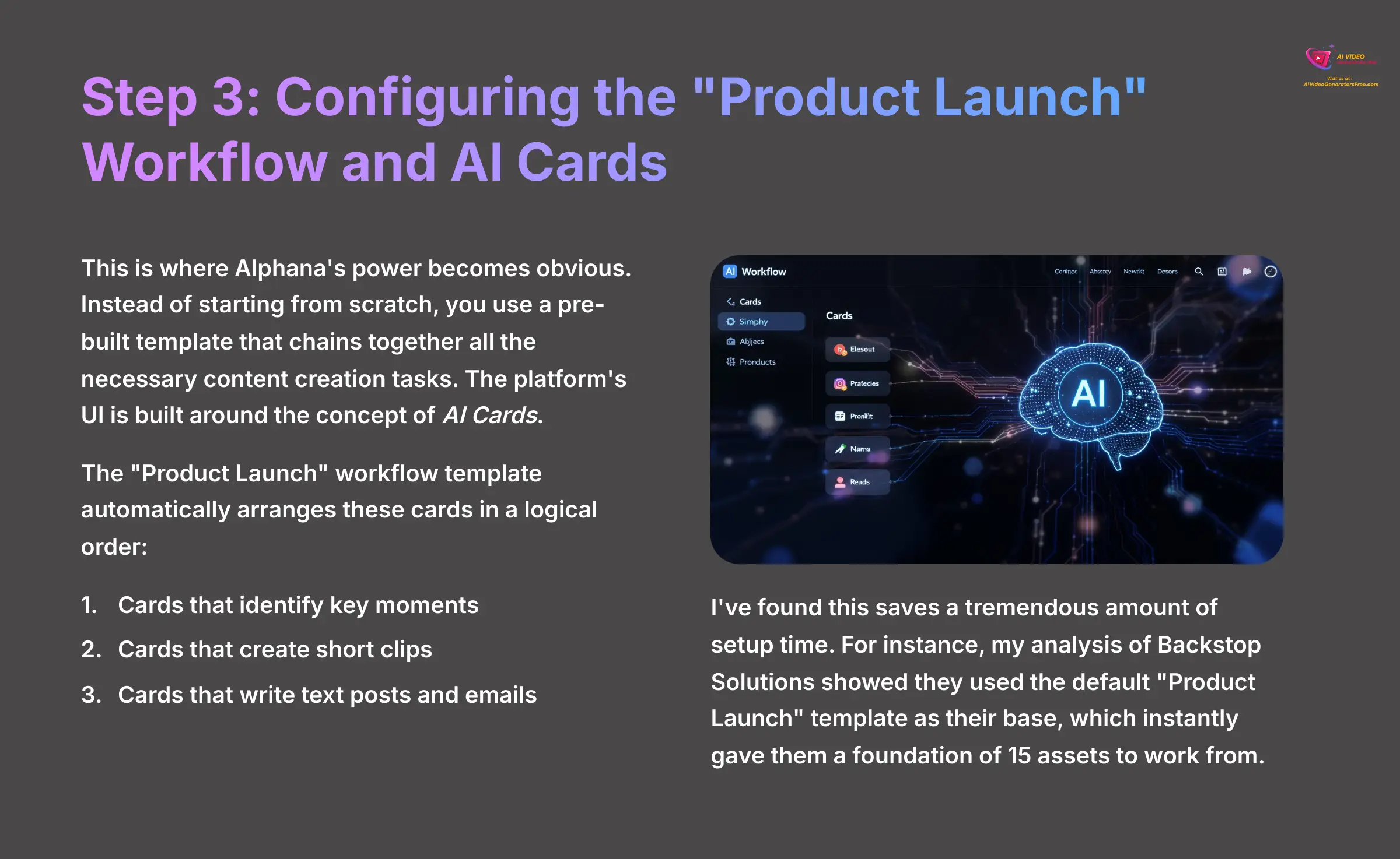 9_Step-3-Configuring-the-Product-Launch-Workflow-and-AI-Cards_AI-video-generators-free_aivideogeneratorsfree.com_
