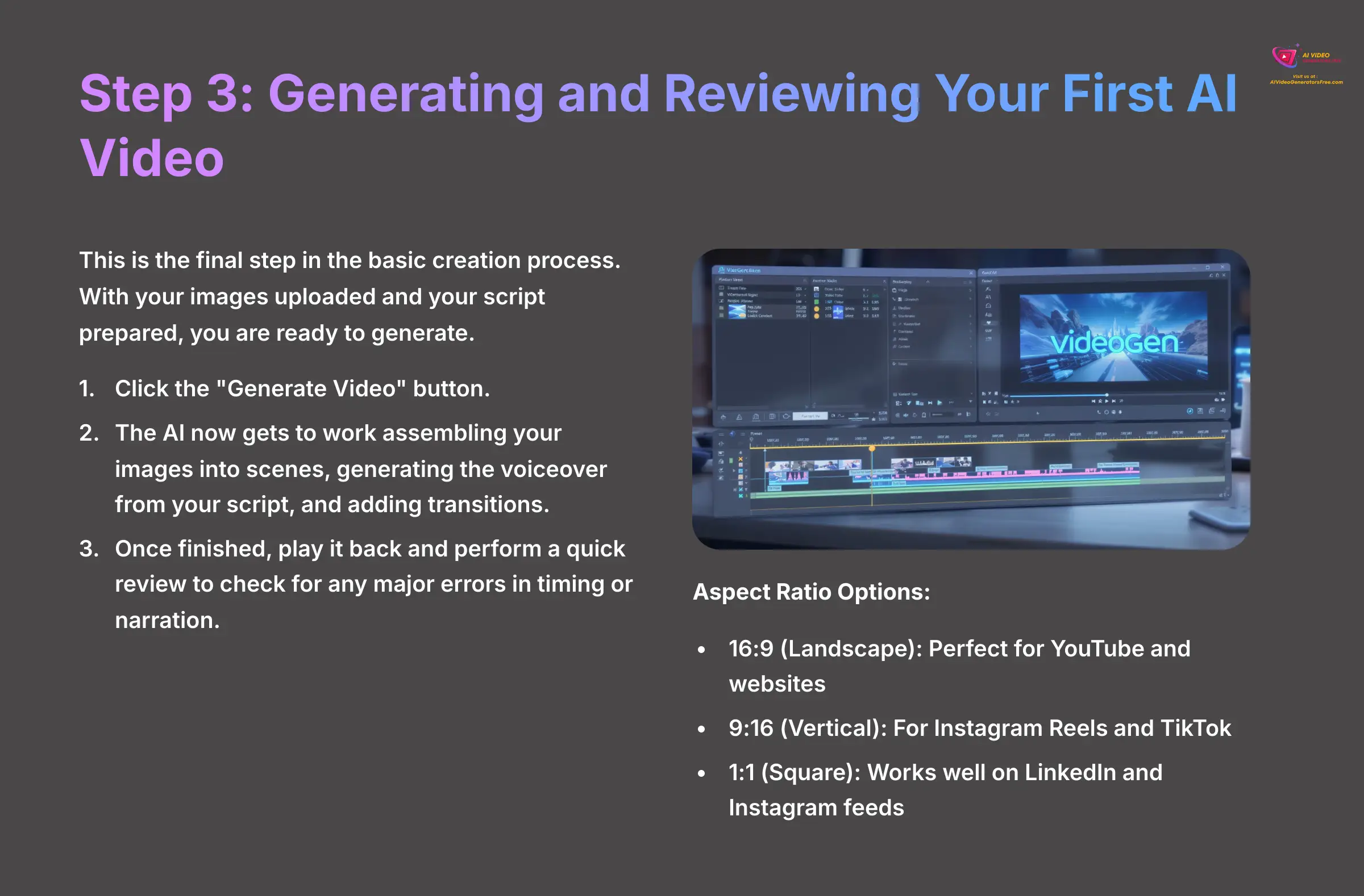 9_Step-3-Generating-and-Reviewing-Your-First-AI-Video_AI-video-generators-free_aivideogeneratorsfree.com_