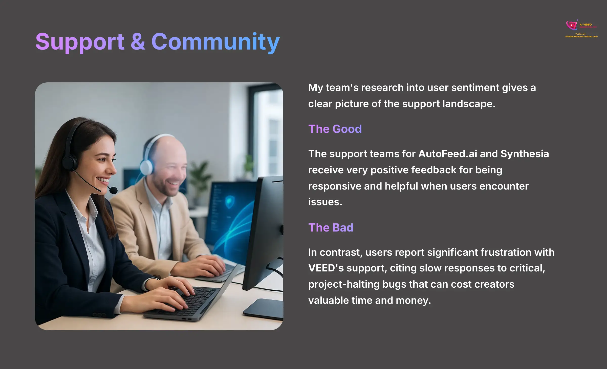9_Support-and-Community_AI-video-generators-free_aivideogeneratorsfree.com_