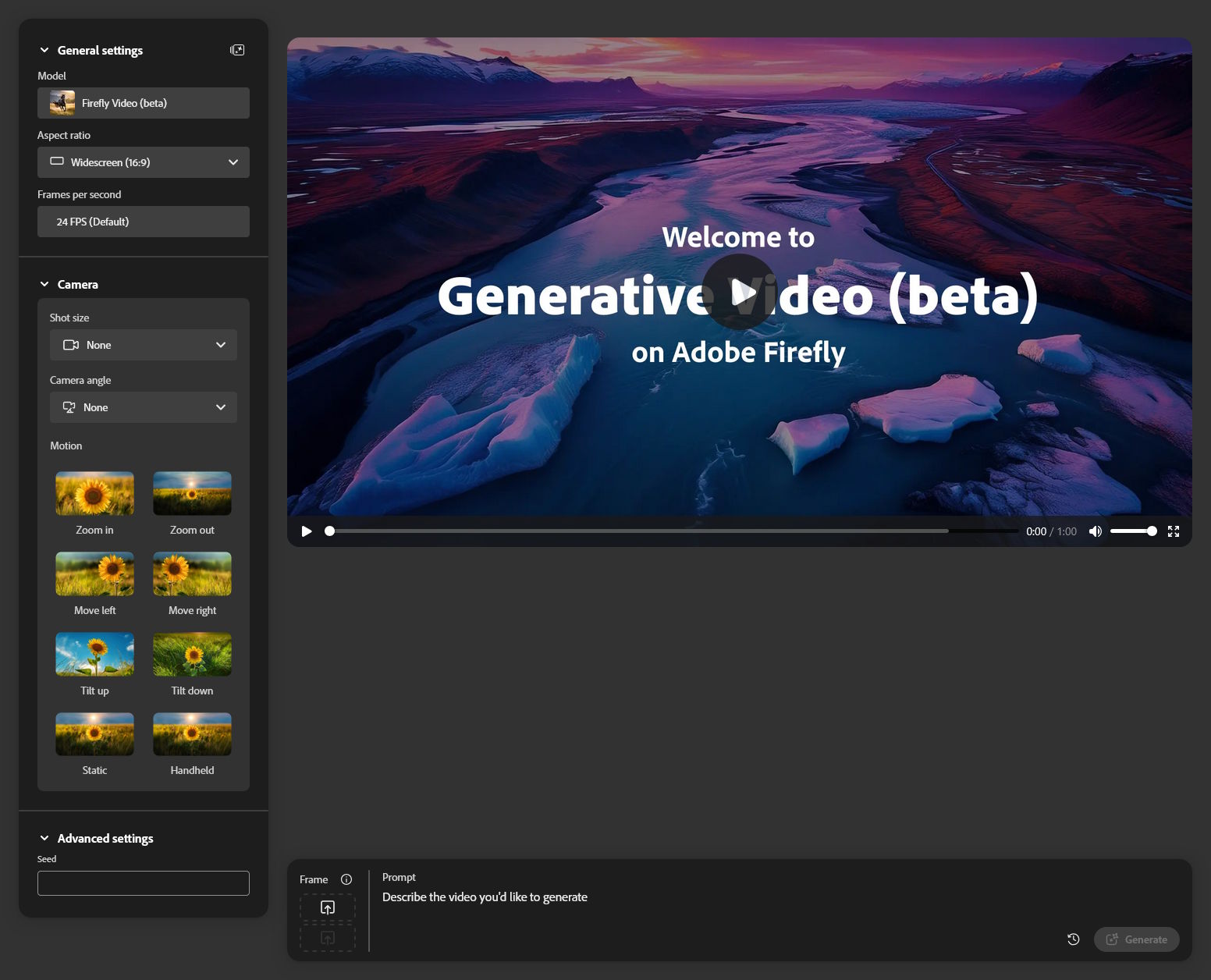 Adobe Firefly Video