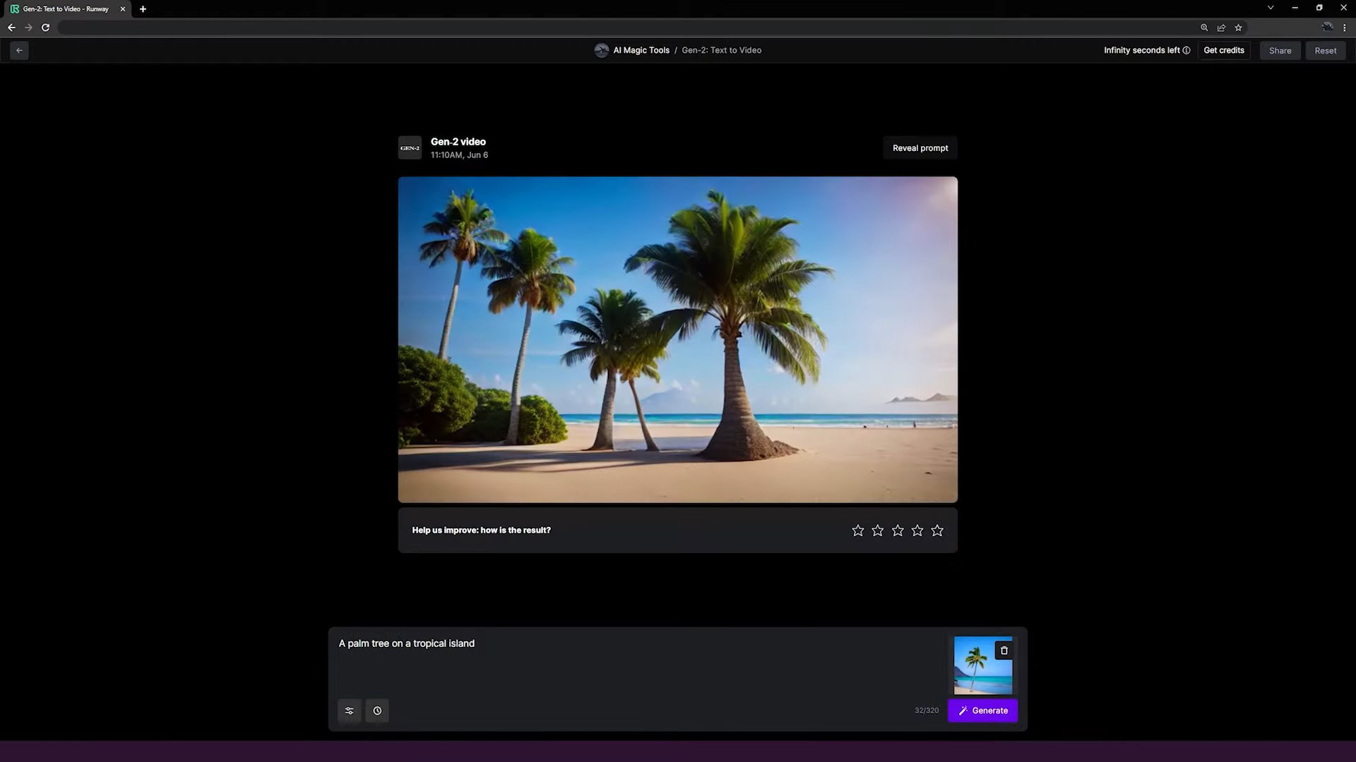 Advanced Runway Text-to-Video Interface