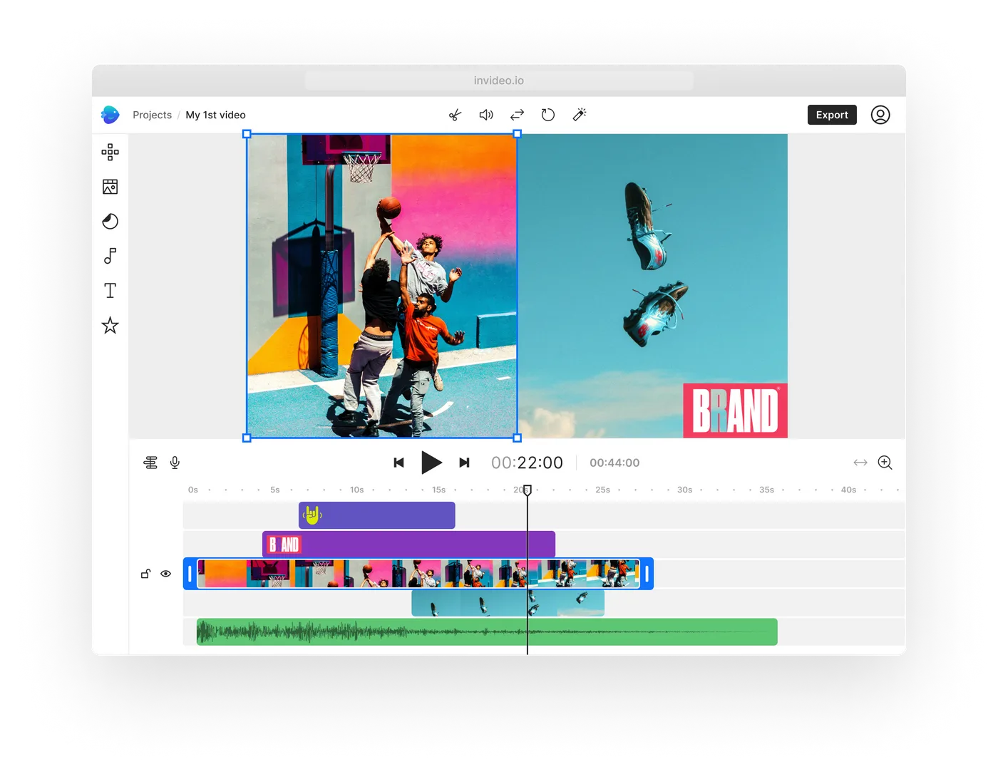 InVideo interface