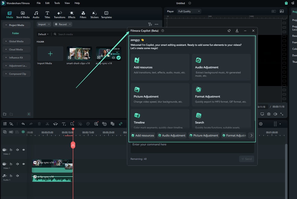 AI Copilot Editing Feature