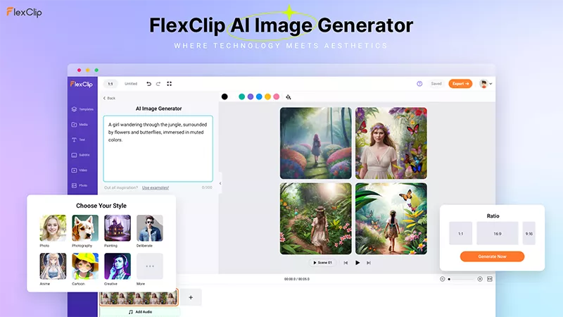 FlexClip AI Image Generator