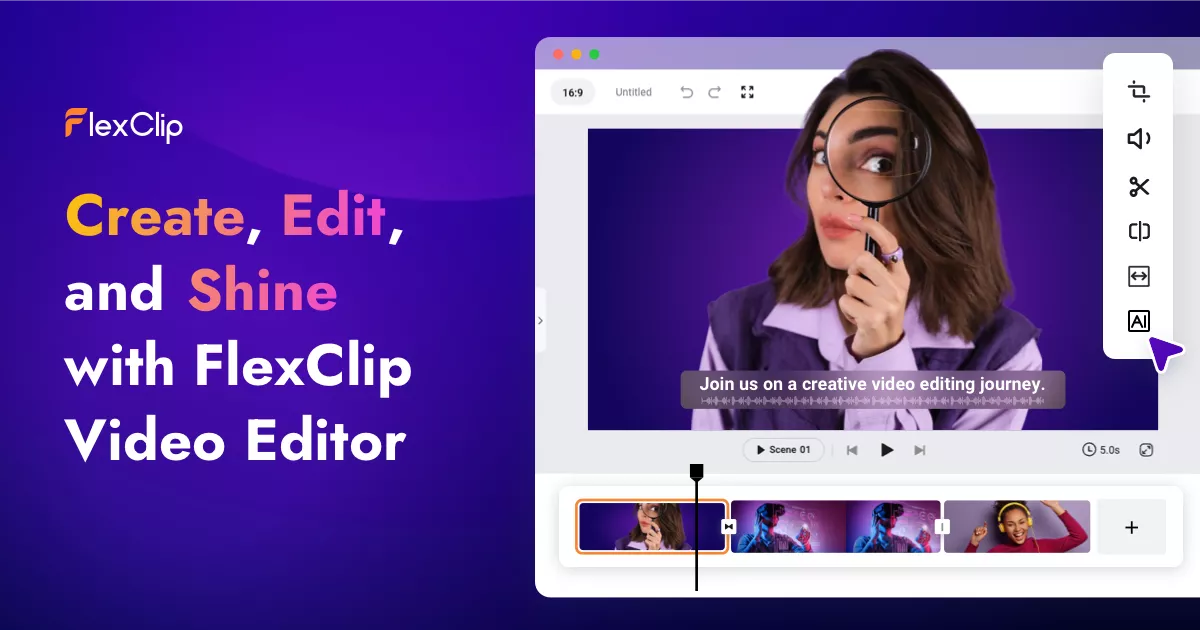 FlexClip Dashboard Interface