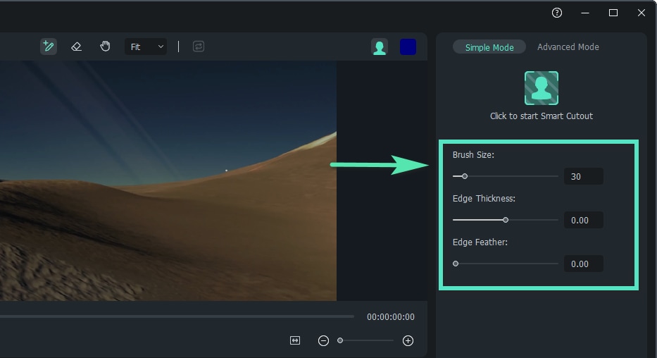 AI Smart Cutout Feature