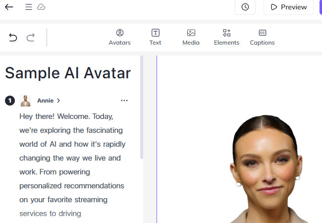 HeyGen Avatar Creation Interface