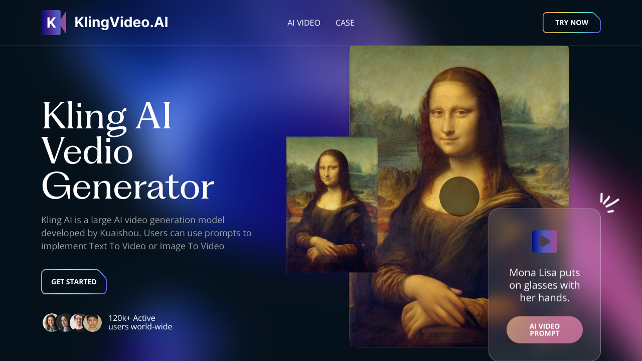 Kling AI Video Generator Interface