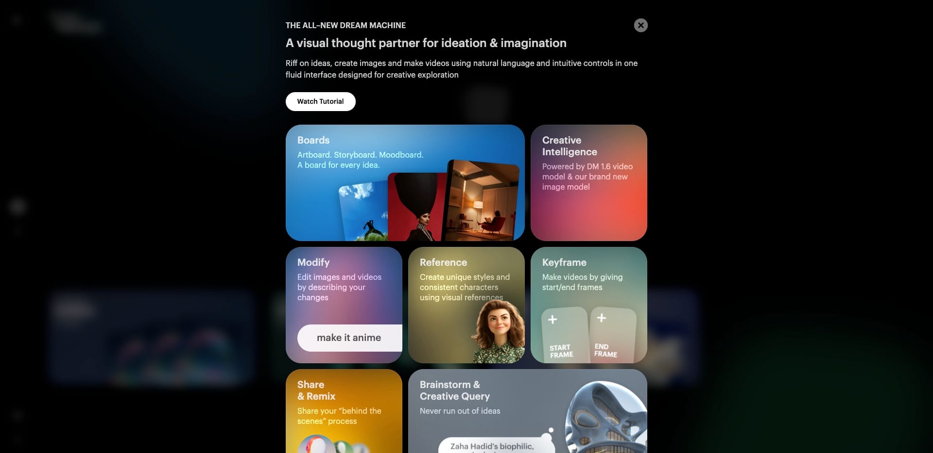Luma AI Dream Machine Interface - AI Video Generation Platform 2025