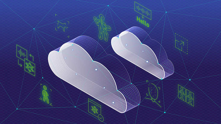 AI Video Upscaling Technology Illustration