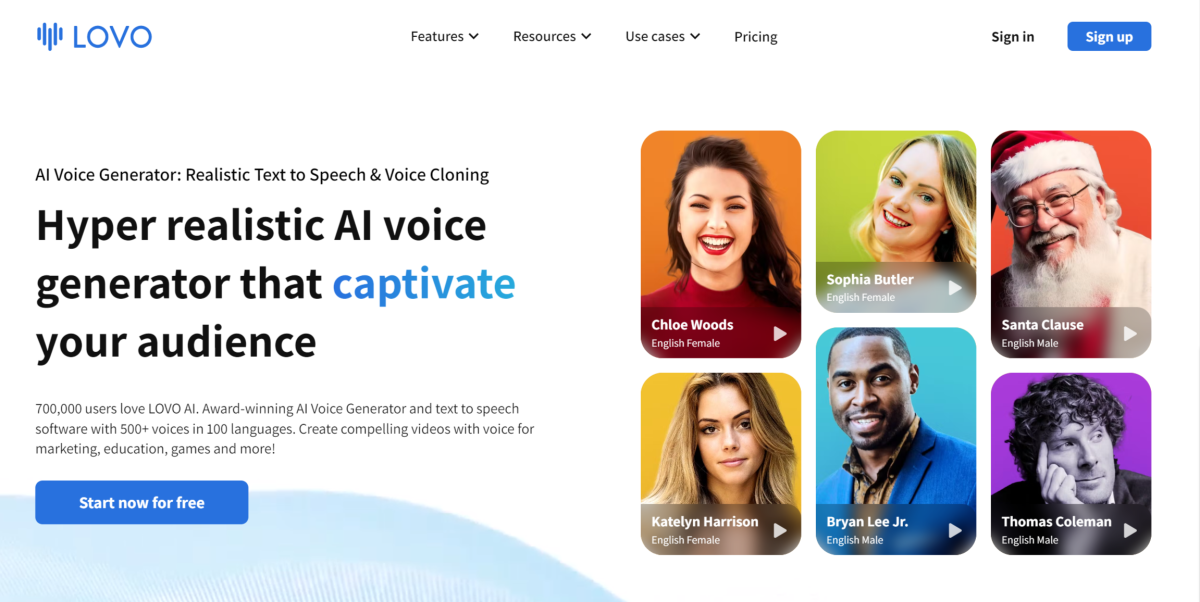 Lovo.ai Interface