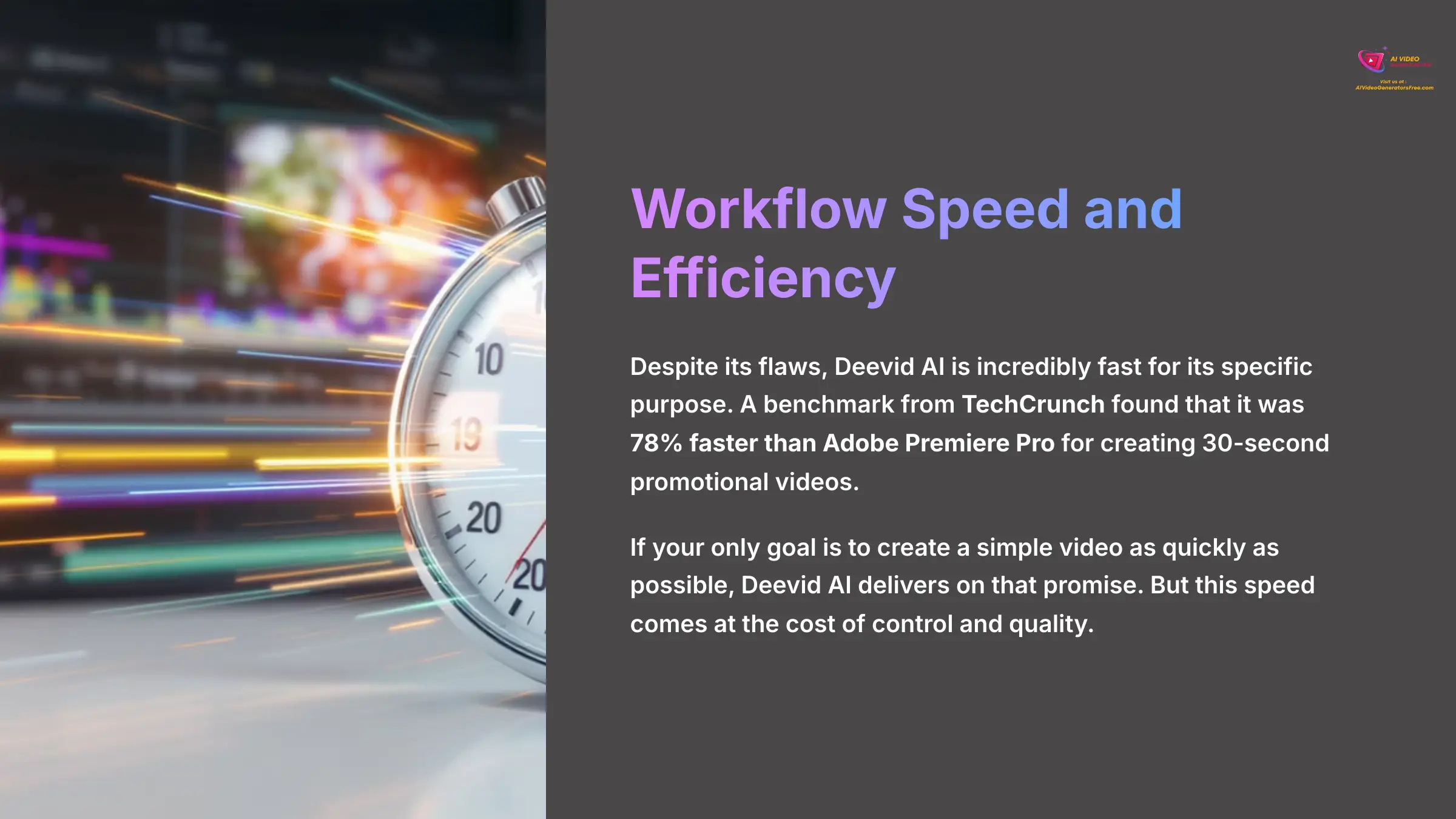 Workflow Speed and Efficiency