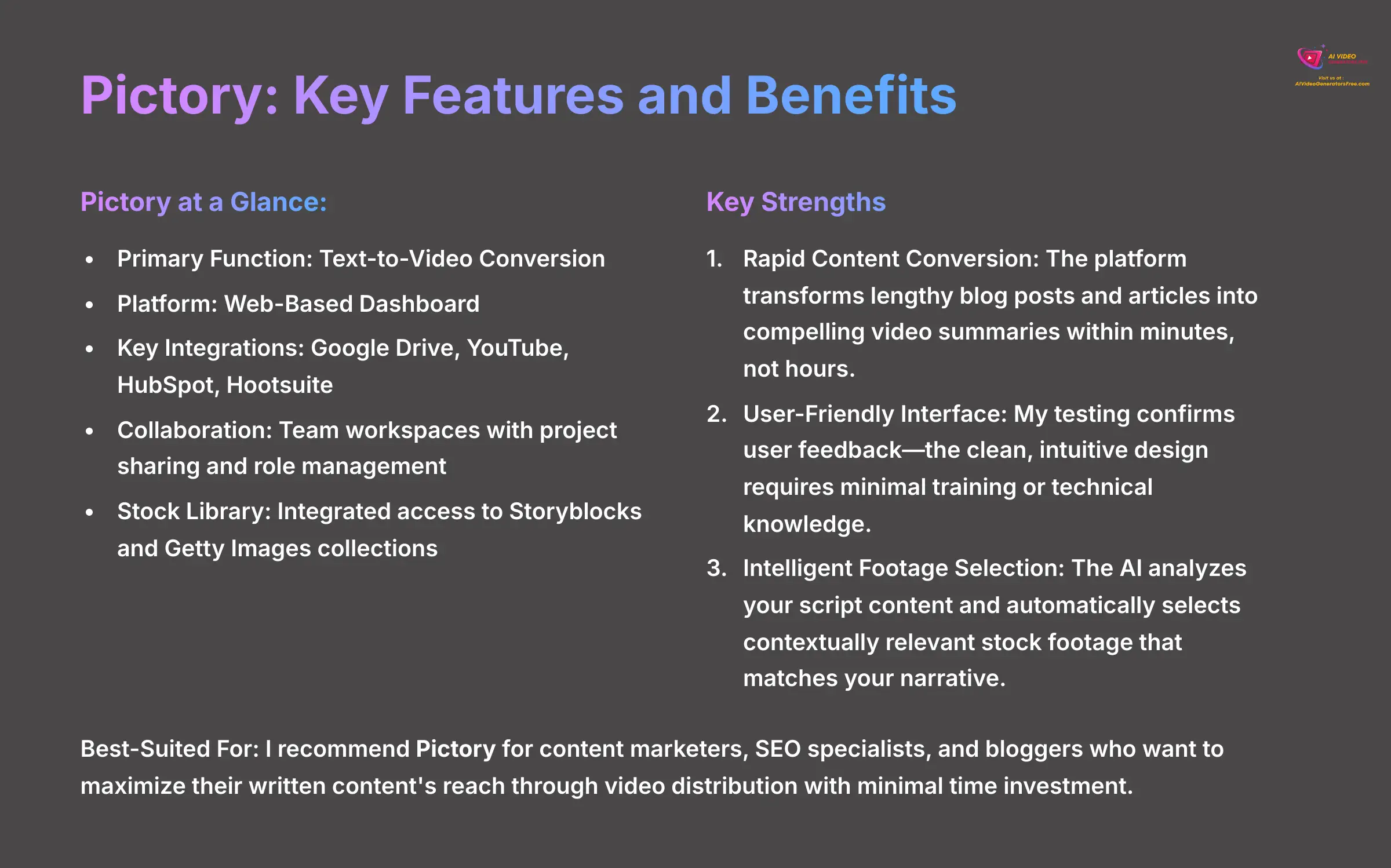 11_Pictory-Key-Features-and-Benefits_AI-video-generators-free_aivideogeneratorsfree.com_