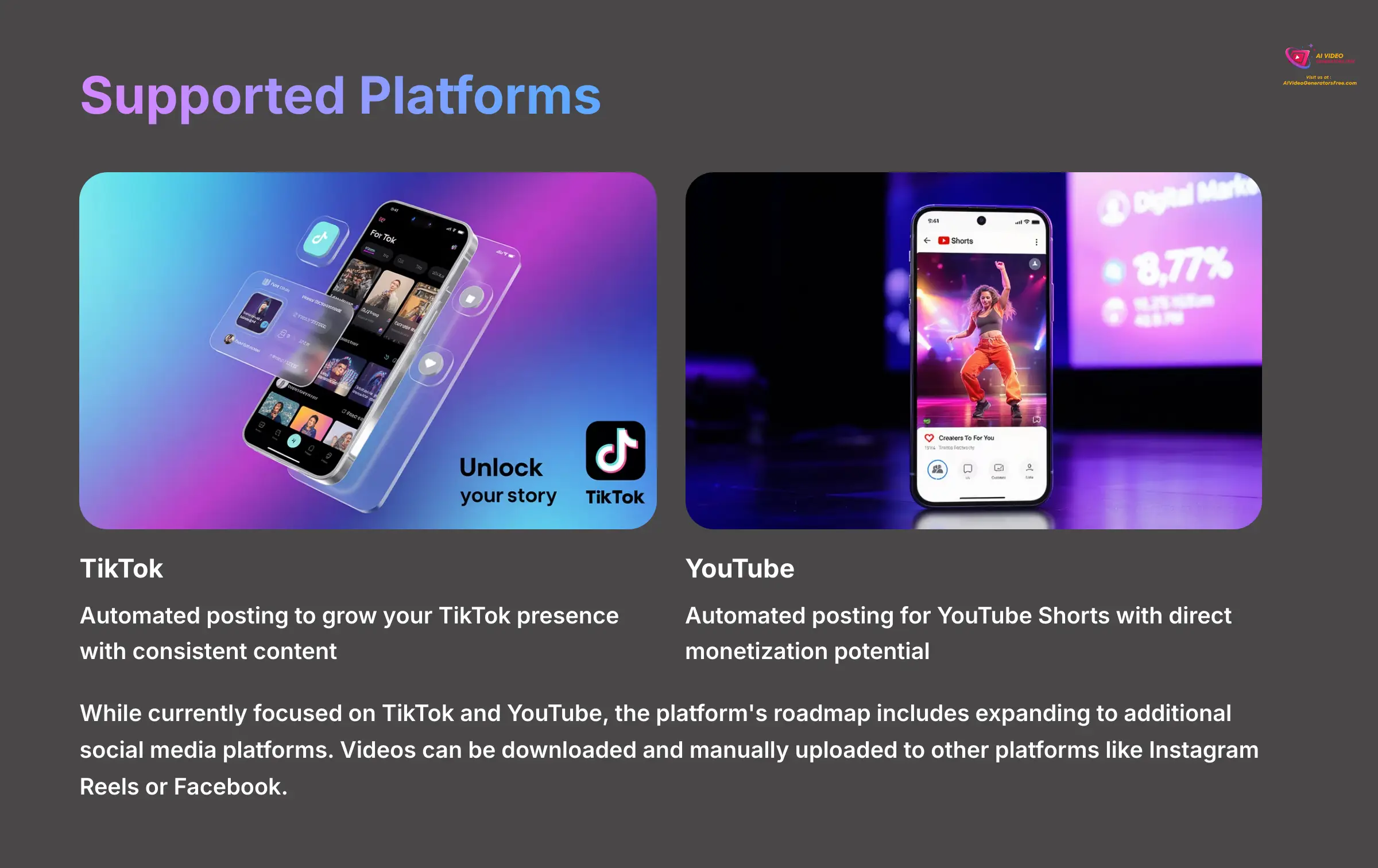 11_Supported-Platforms_AI-video-generators-free_aivideogeneratorsfree.com_