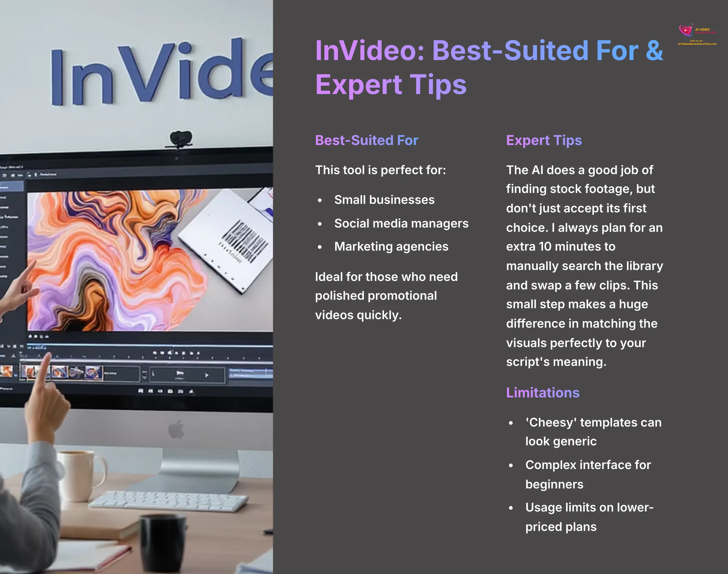 13_InVideo-Best-Suited-For-and-Expert-Tips_AI-video-generators-free_aivideogeneratorsfree.com_