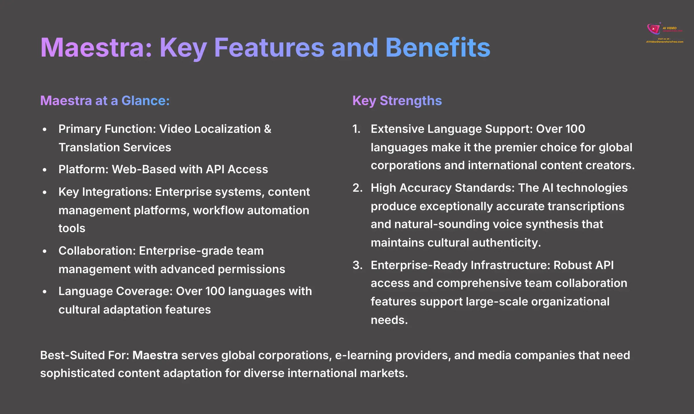 13_Maestra-Key-Features-and-Benefits_AI-video-generators-free_aivideogeneratorsfree.com_