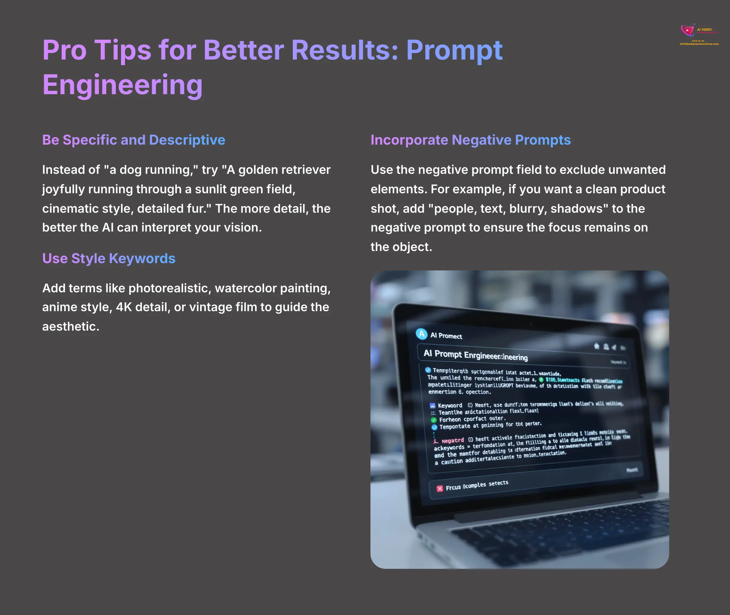 Pro Tips for Better Results - Prompt Engineering