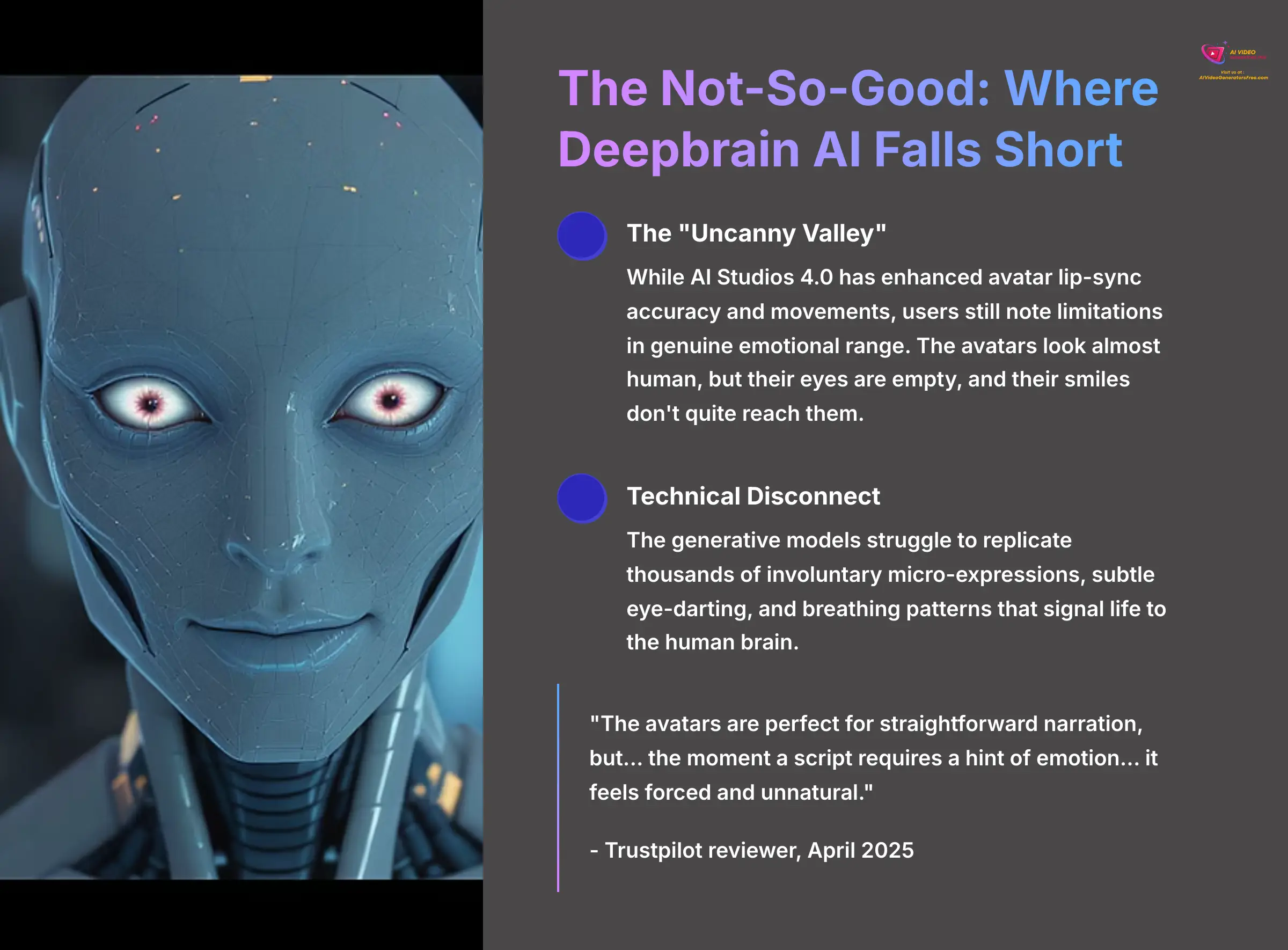 The Not So Good Where Deepbrain AI Falls Short