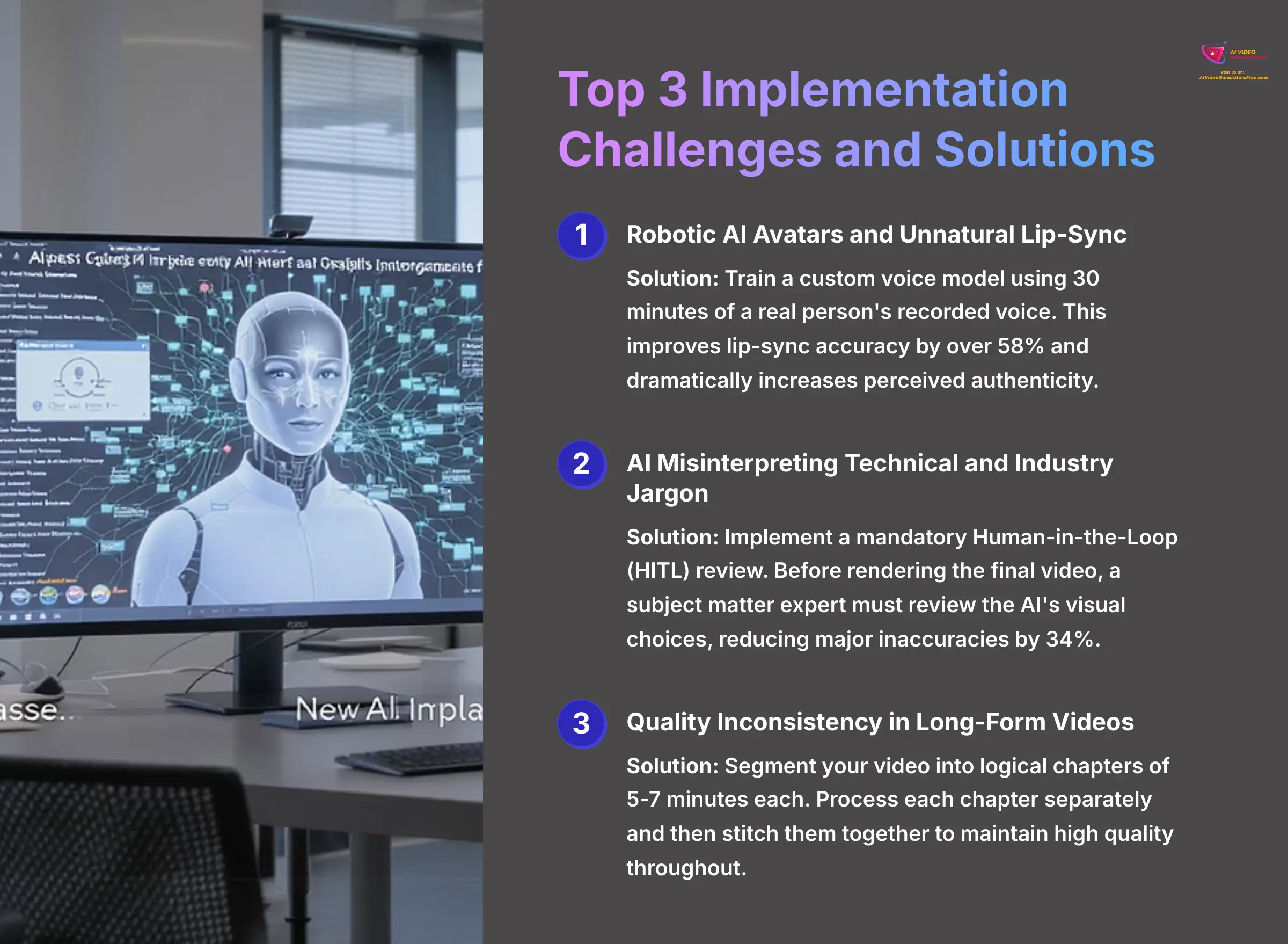 13_Top-3-Implementation-Challenges-and-Solutions_AI-video-generators-free_aivideogeneratorsfree.com_