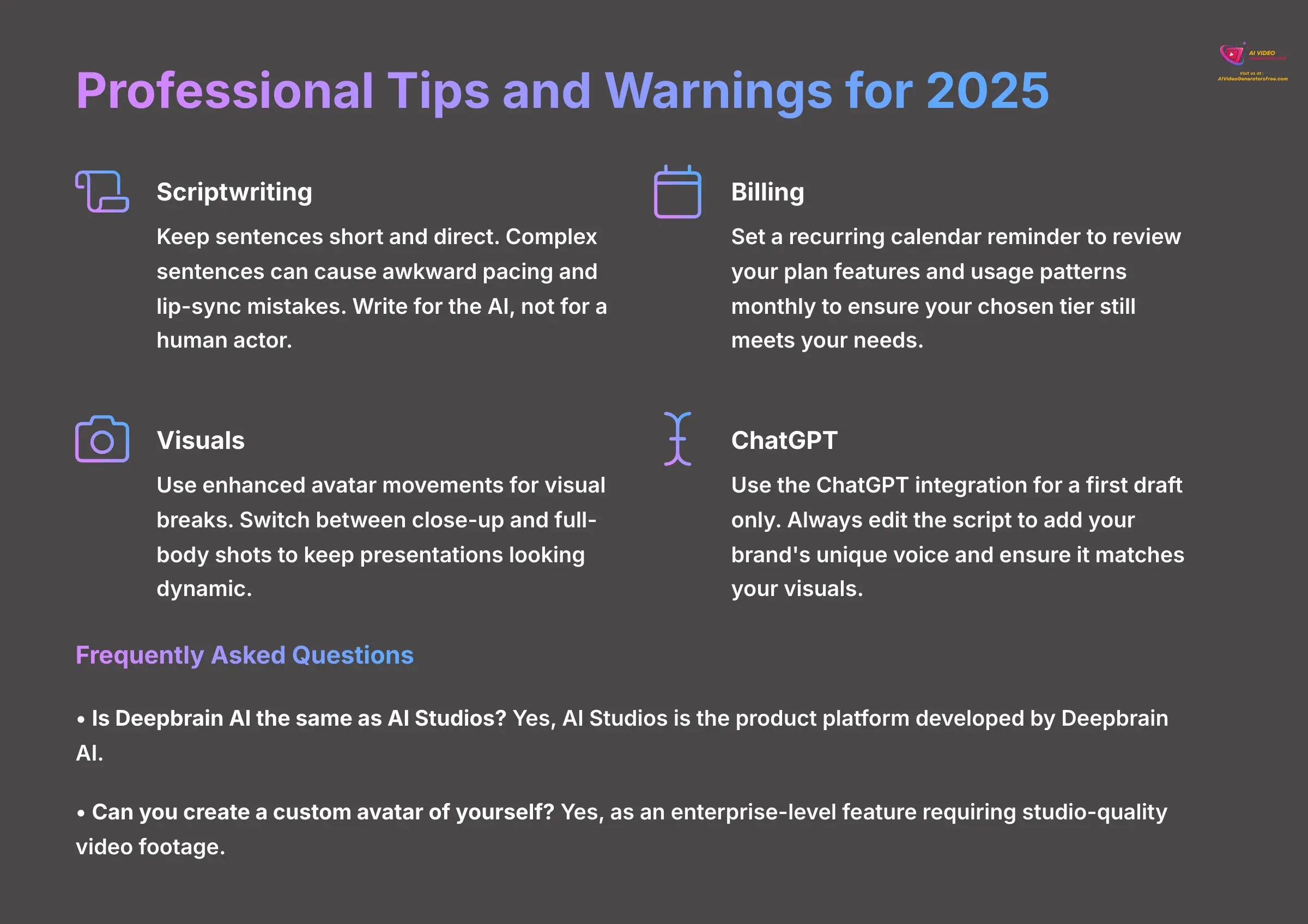 Professional Tips and Warnings for 2025